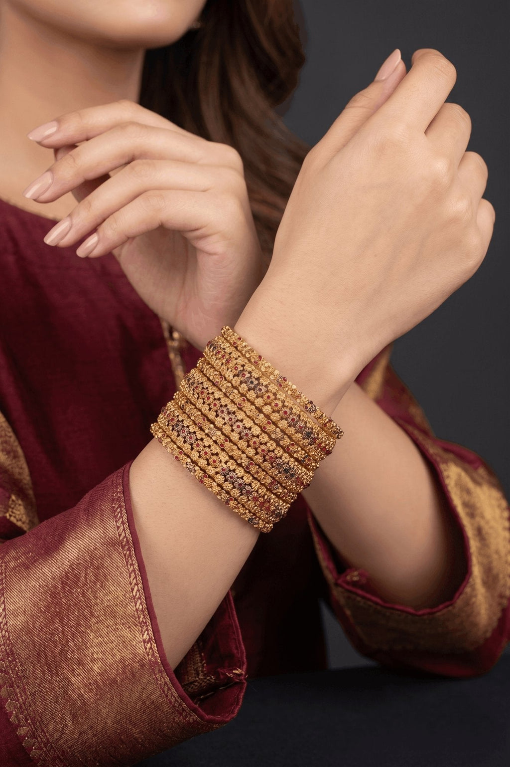 7 Pcs Churi Bangles Set