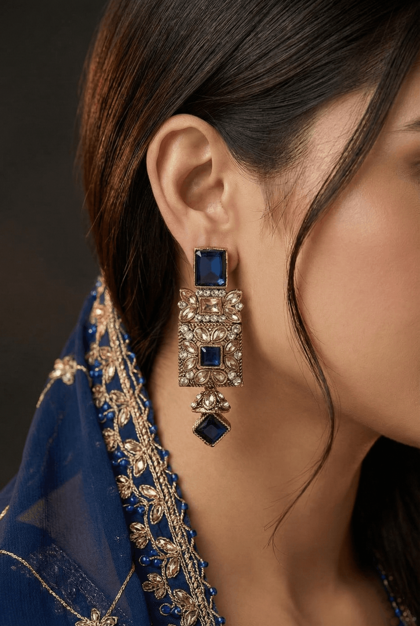 Antique Egyptian Earrings With Zircones