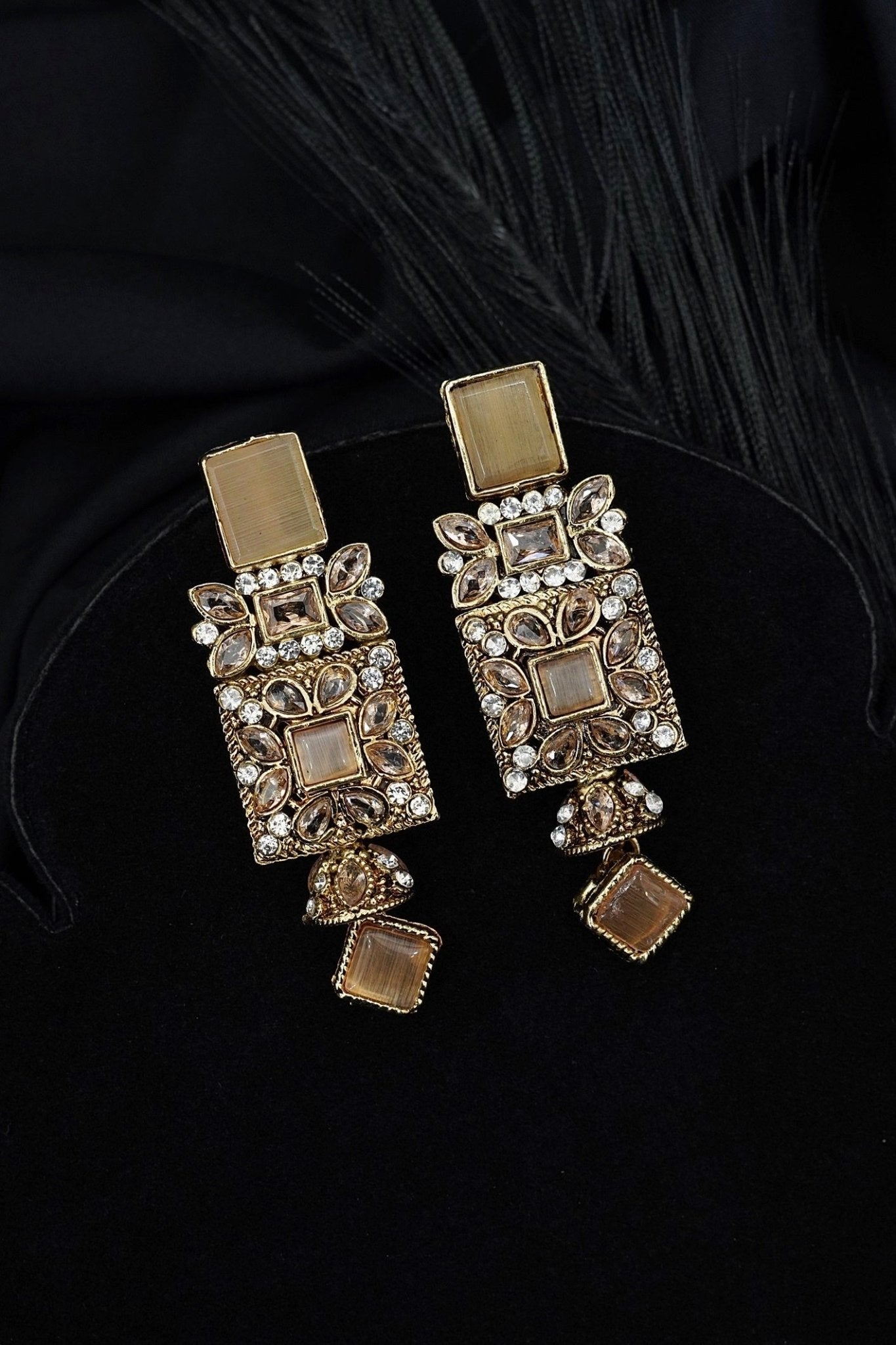 Antique Egyptian Earrings With Zircones