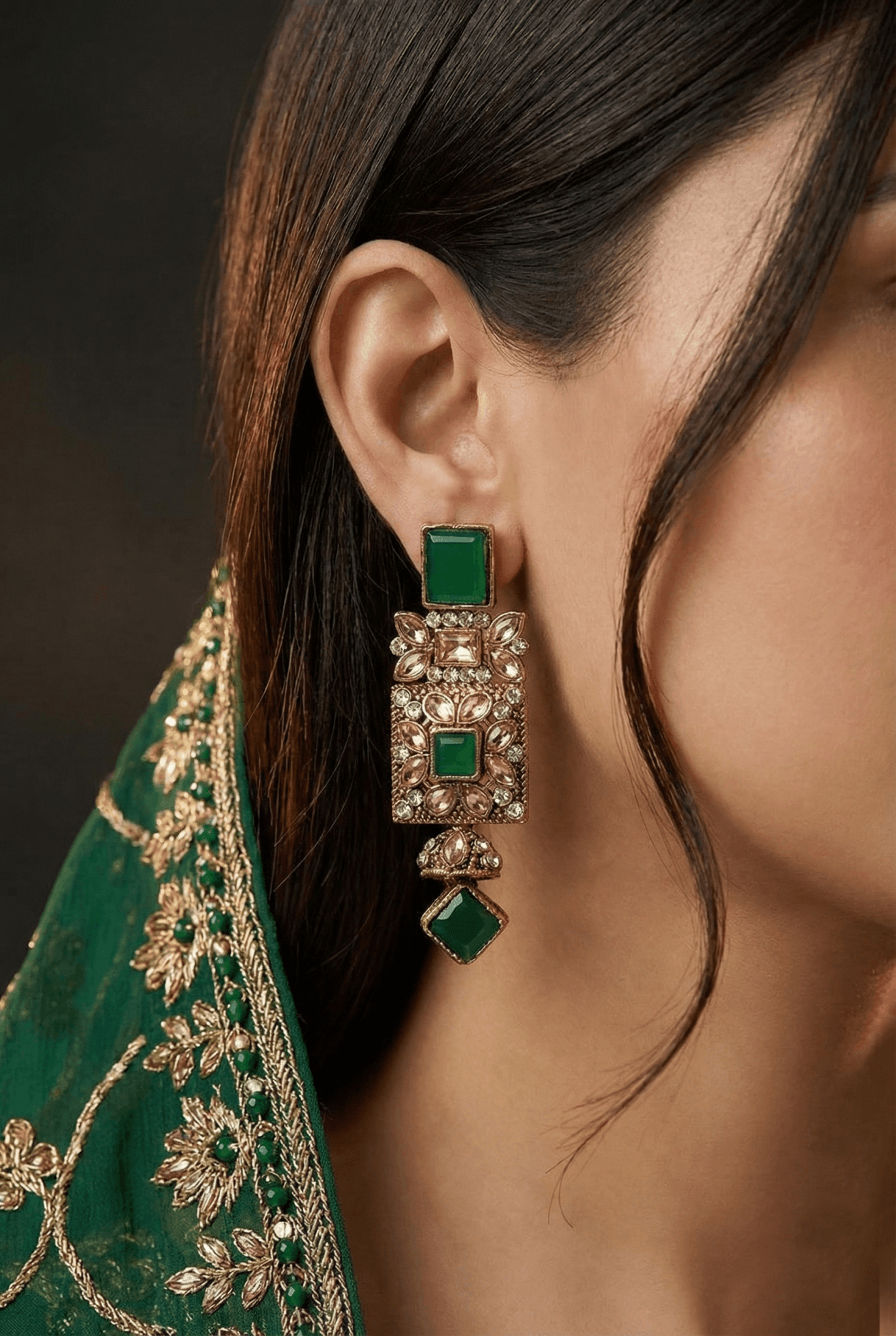 Antique Egyptian Earrings With Zircones