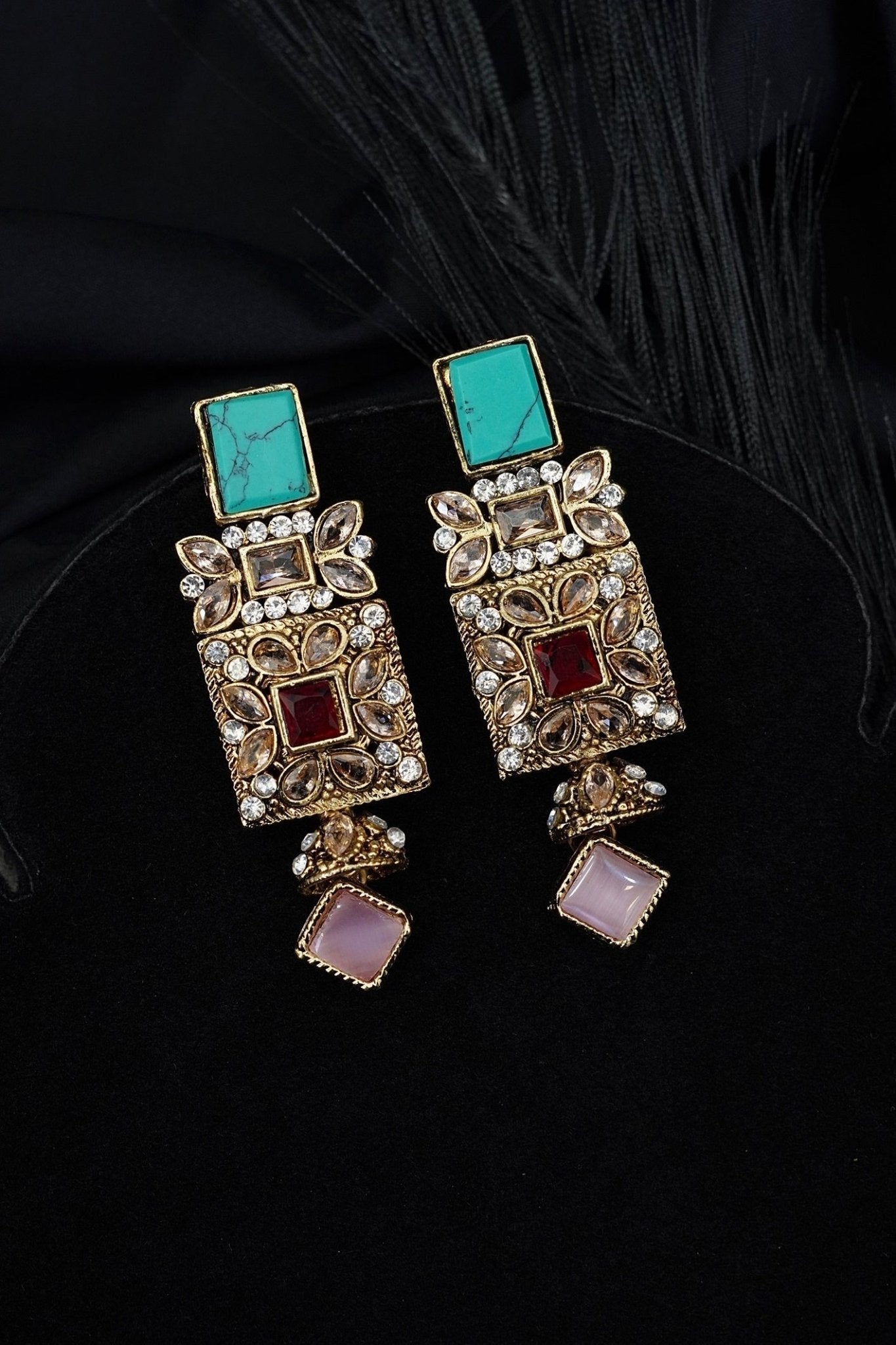 Antique Egyptian Earrings With Zircones