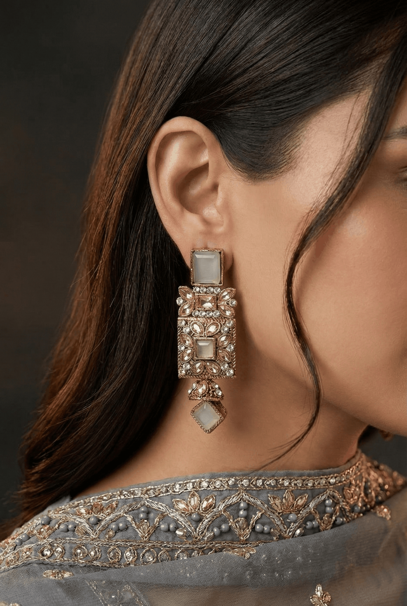 Antique Egyptian Earrings With Zircones