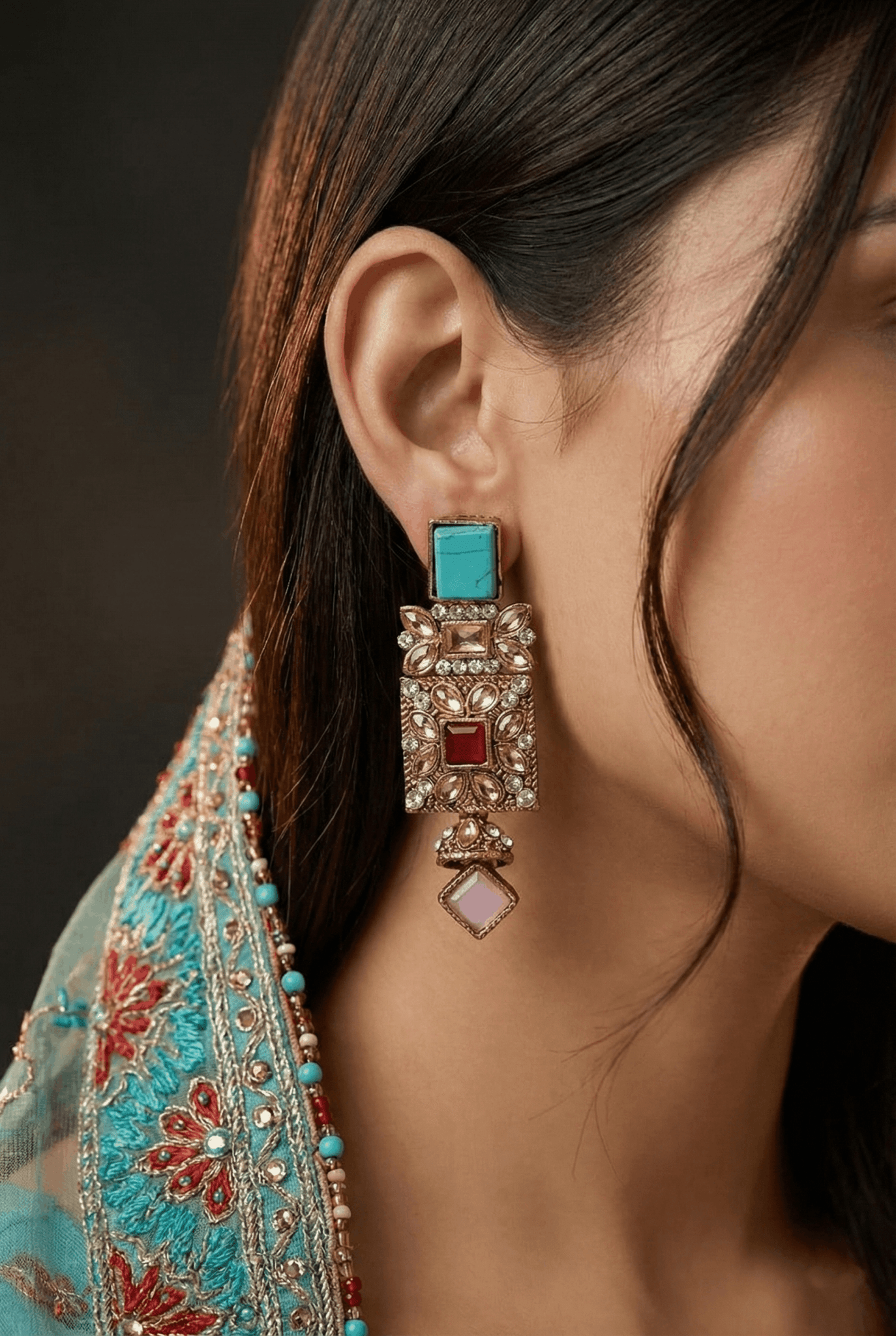 Antique Egyptian Earrings With Zircones