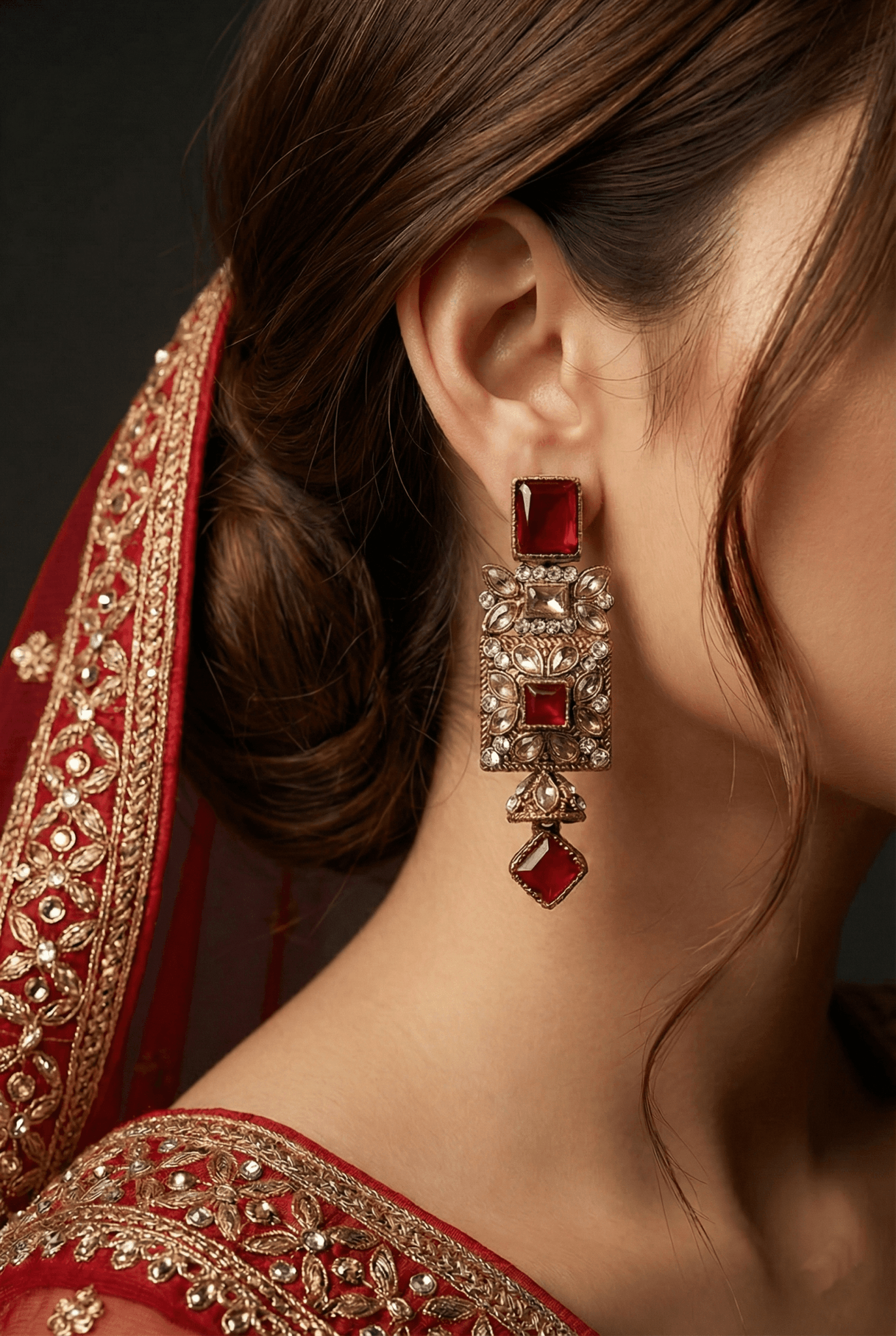 Antique Egyptian Earrings With Zircones