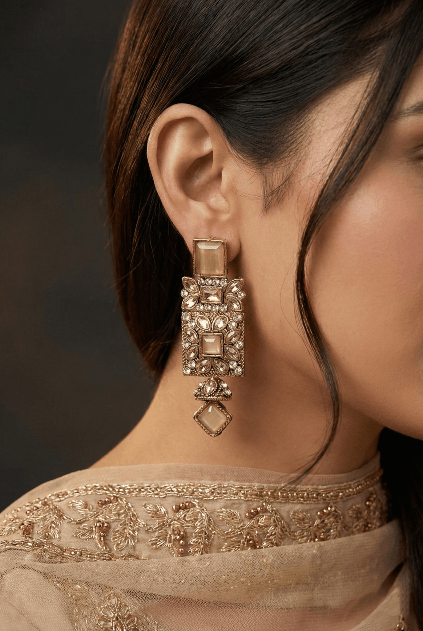 Antique Egyptian Earrings With Zircones