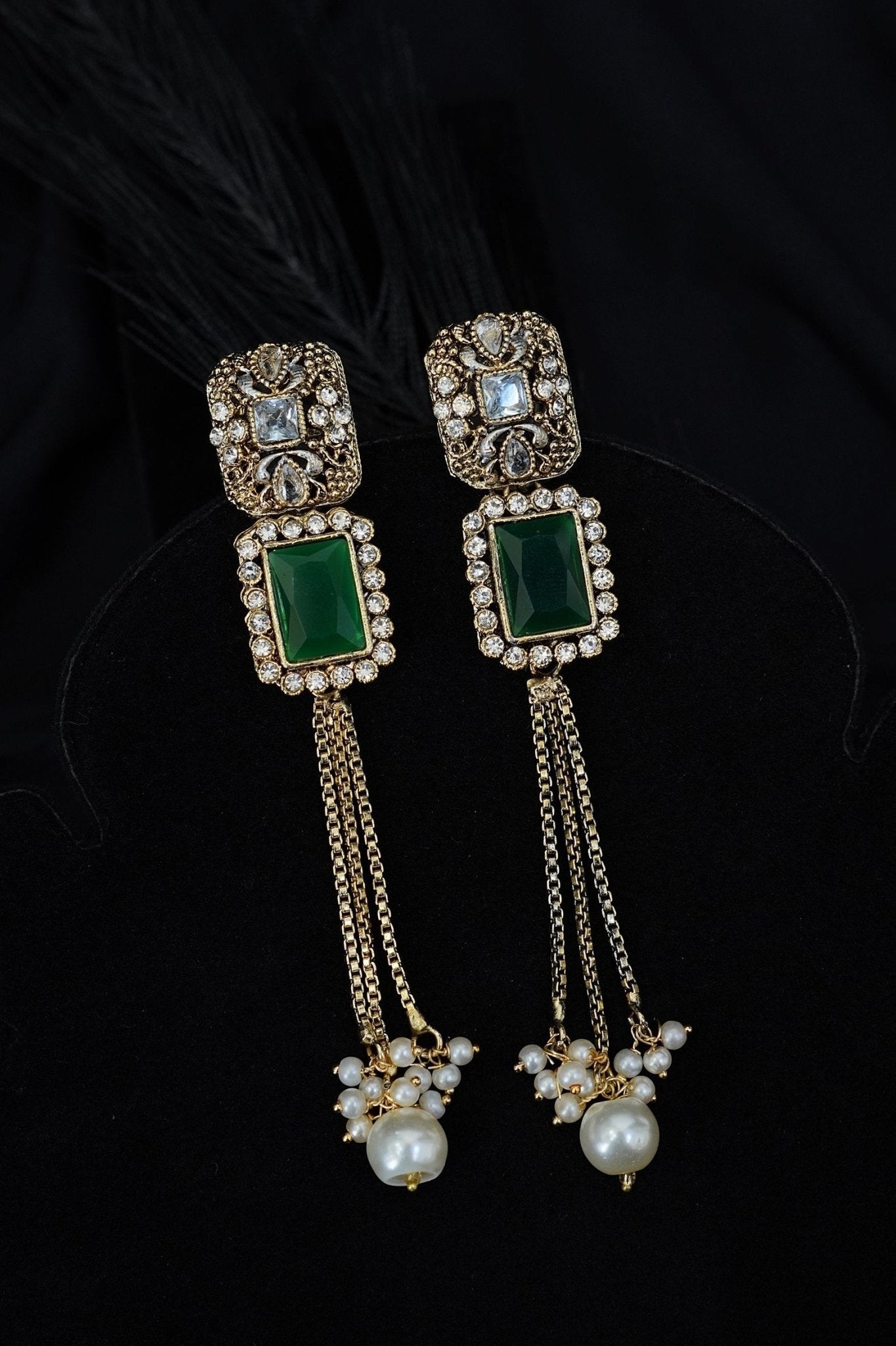 Antique Gems Latkan Earrings