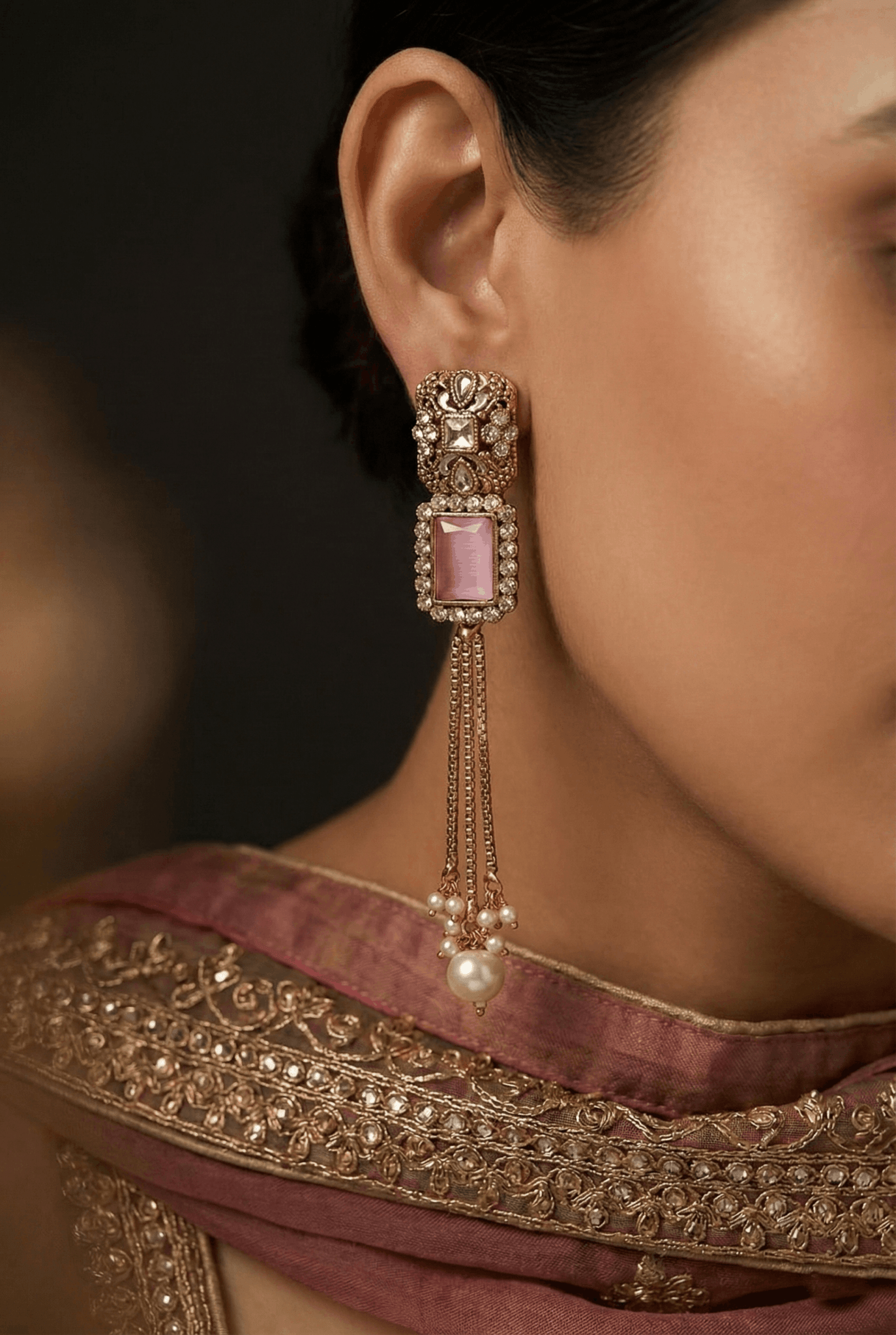 Antique Gems Latkan Earrings