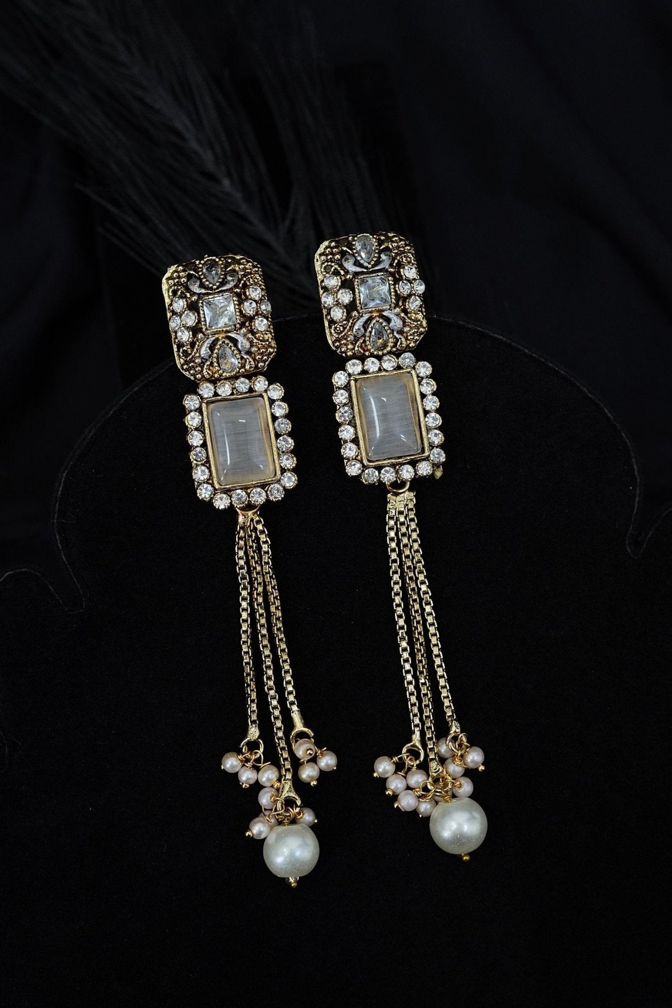 Antique Gems Latkan Earrings
