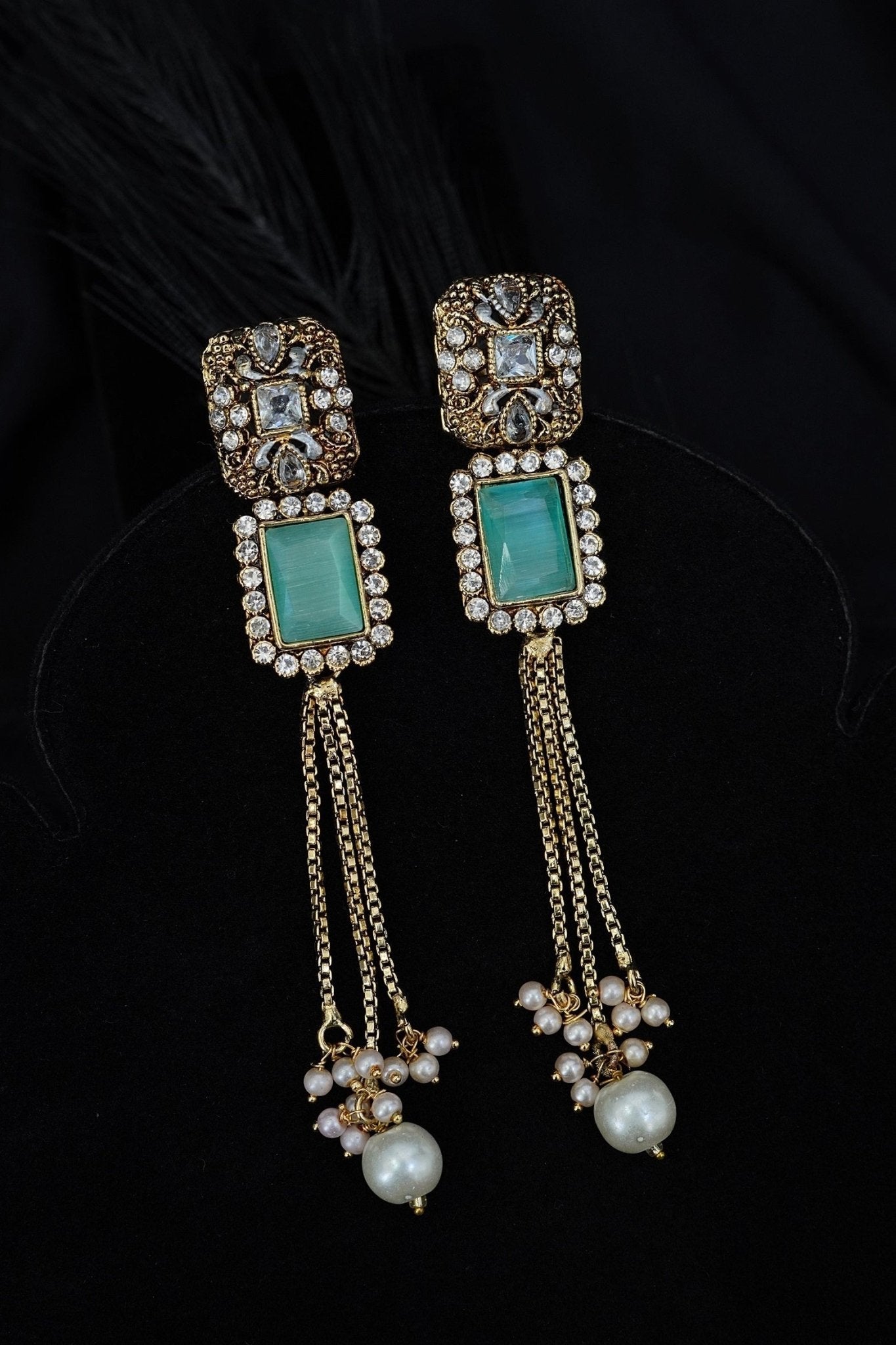Antique Gems Latkan Earrings