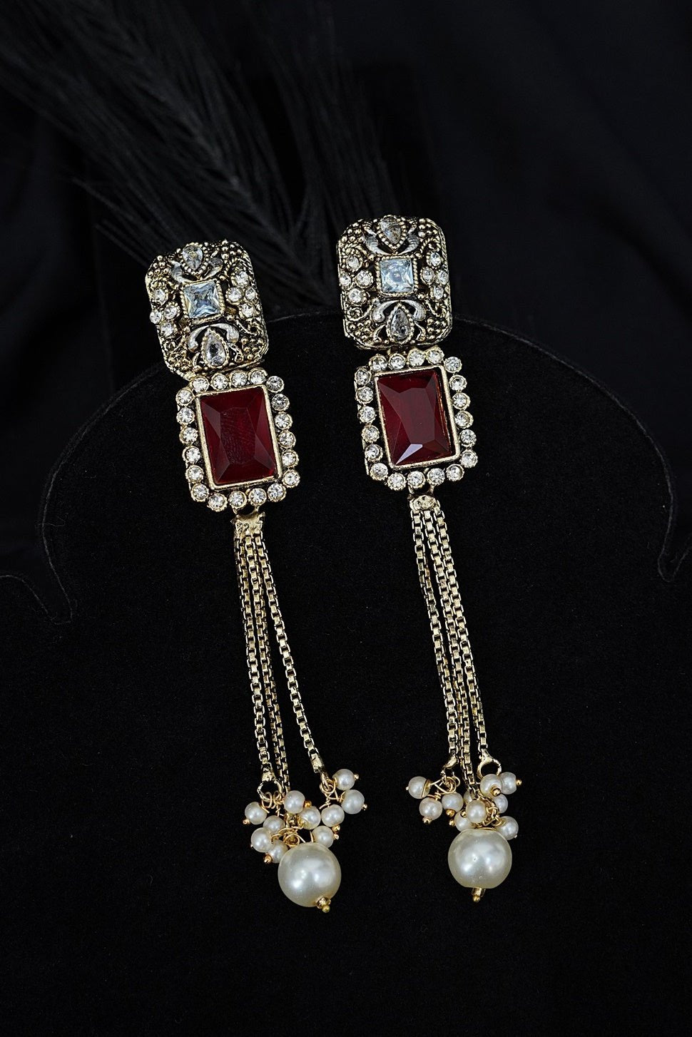 Antique Gems Latkan Earrings