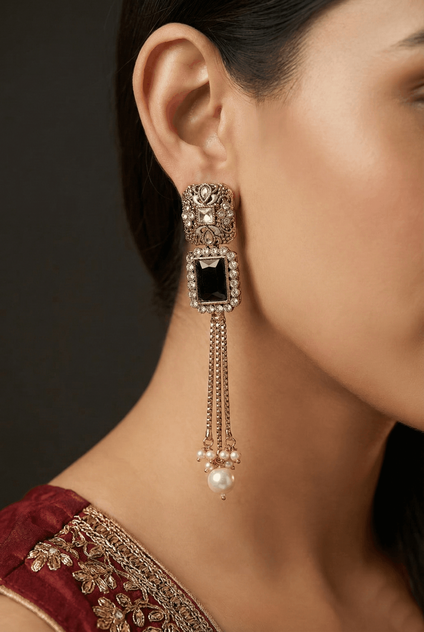 Antique Gems Latkan Earrings