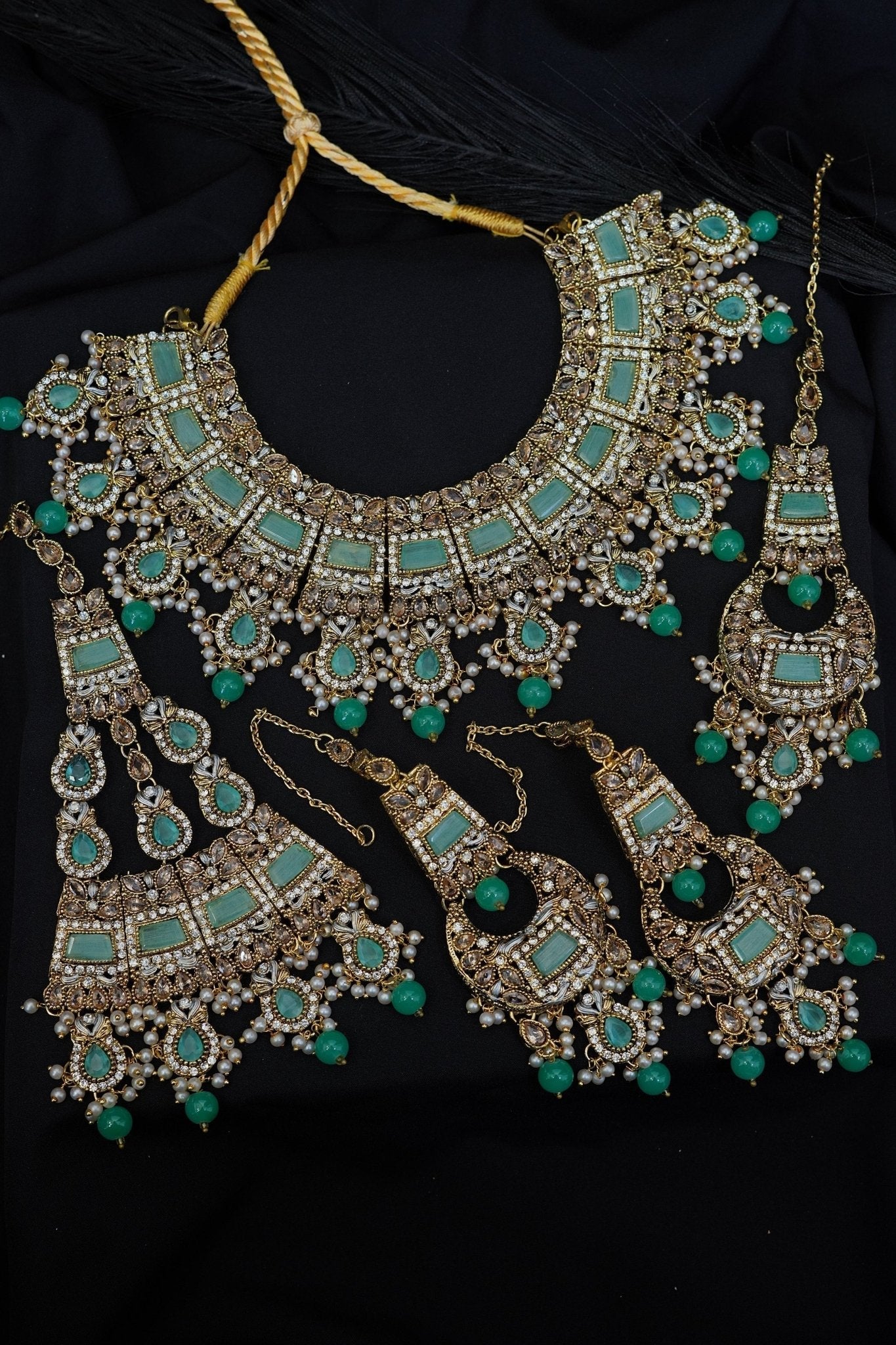Antique Golden Bridal Wear Set