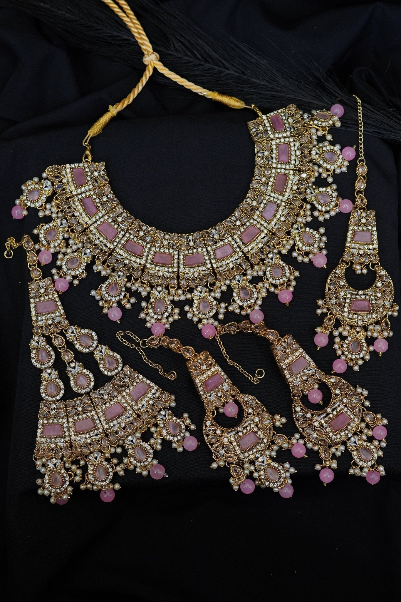 Antique Golden Bridal Wear Set