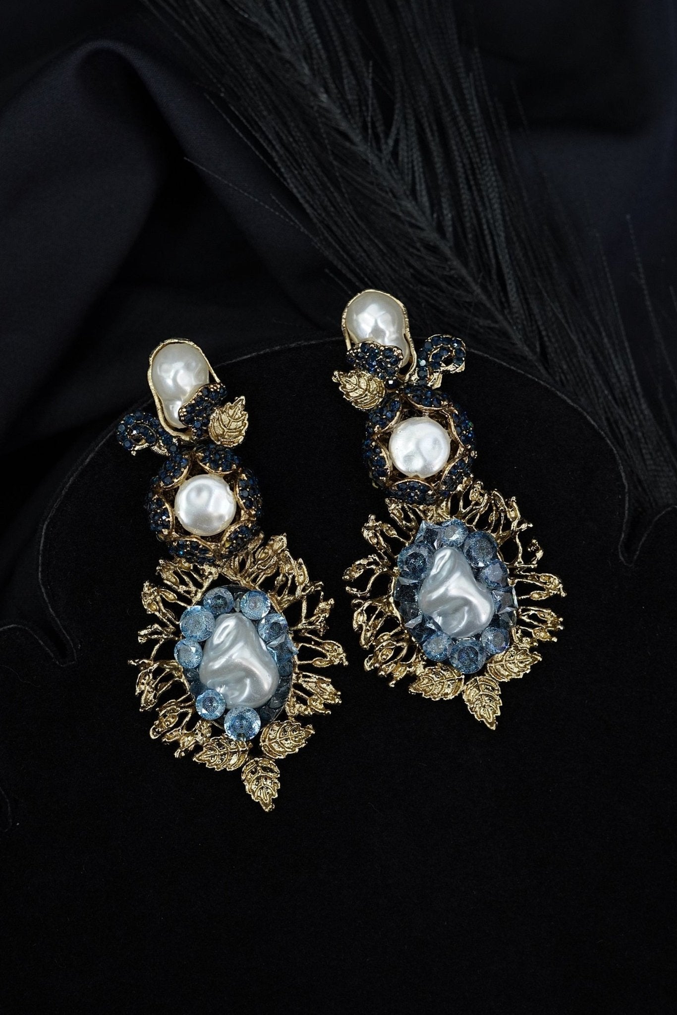 Antique Turkish Mother Pearl Earrings