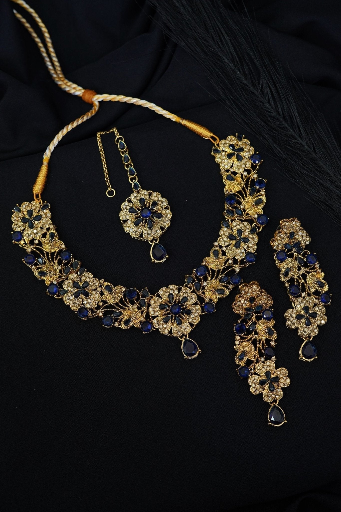 Copper Gold Look Stylish Necklace Set