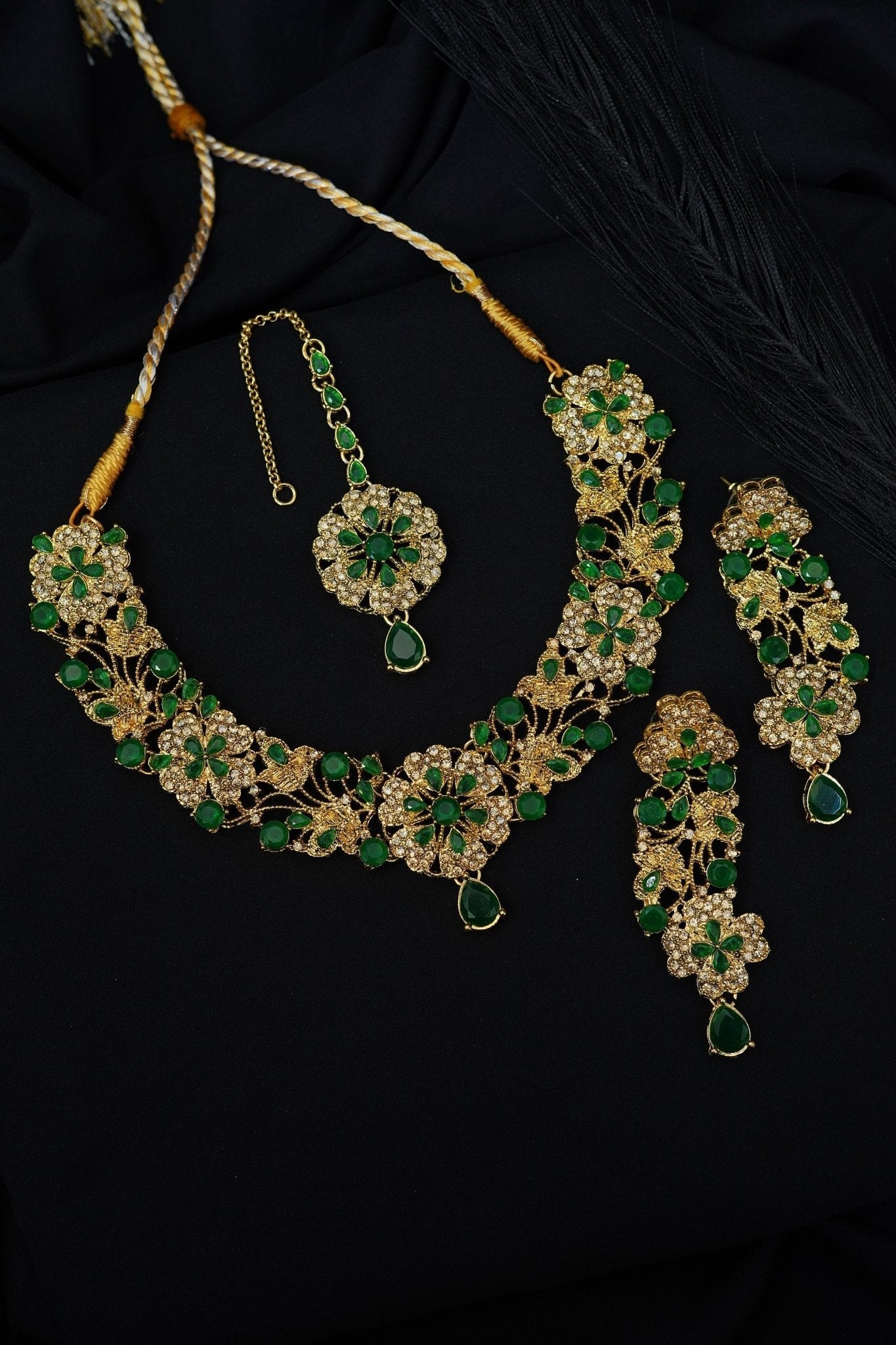 Copper Gold Look Stylish Necklace Set