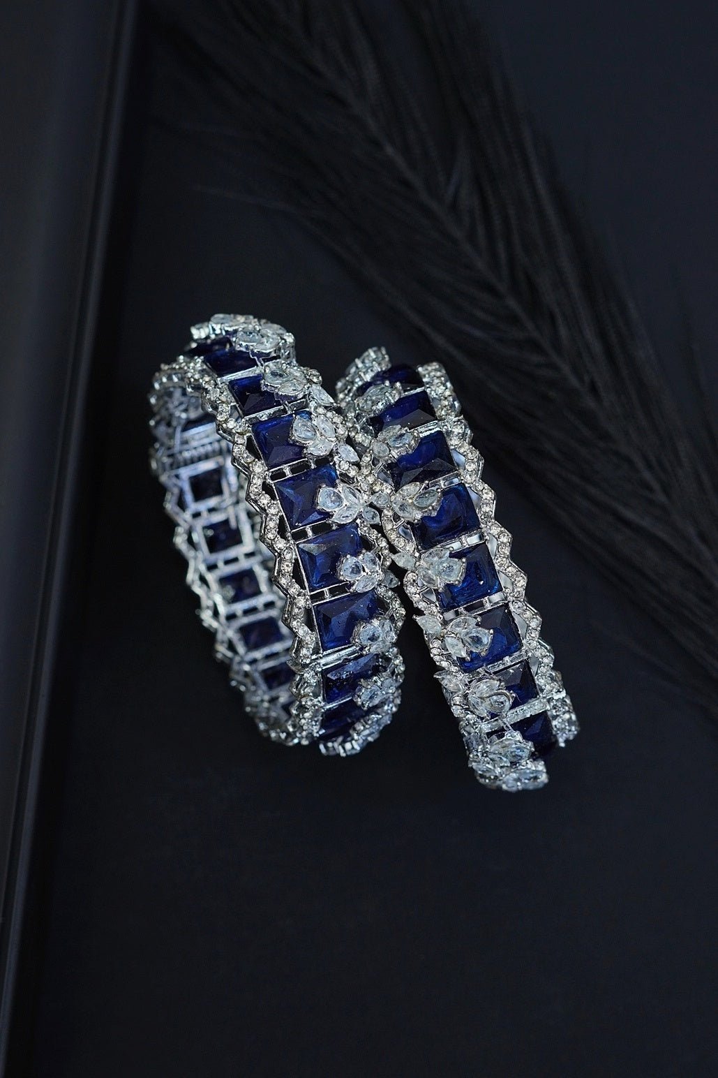 Cubic Zirconia Bangles Pair