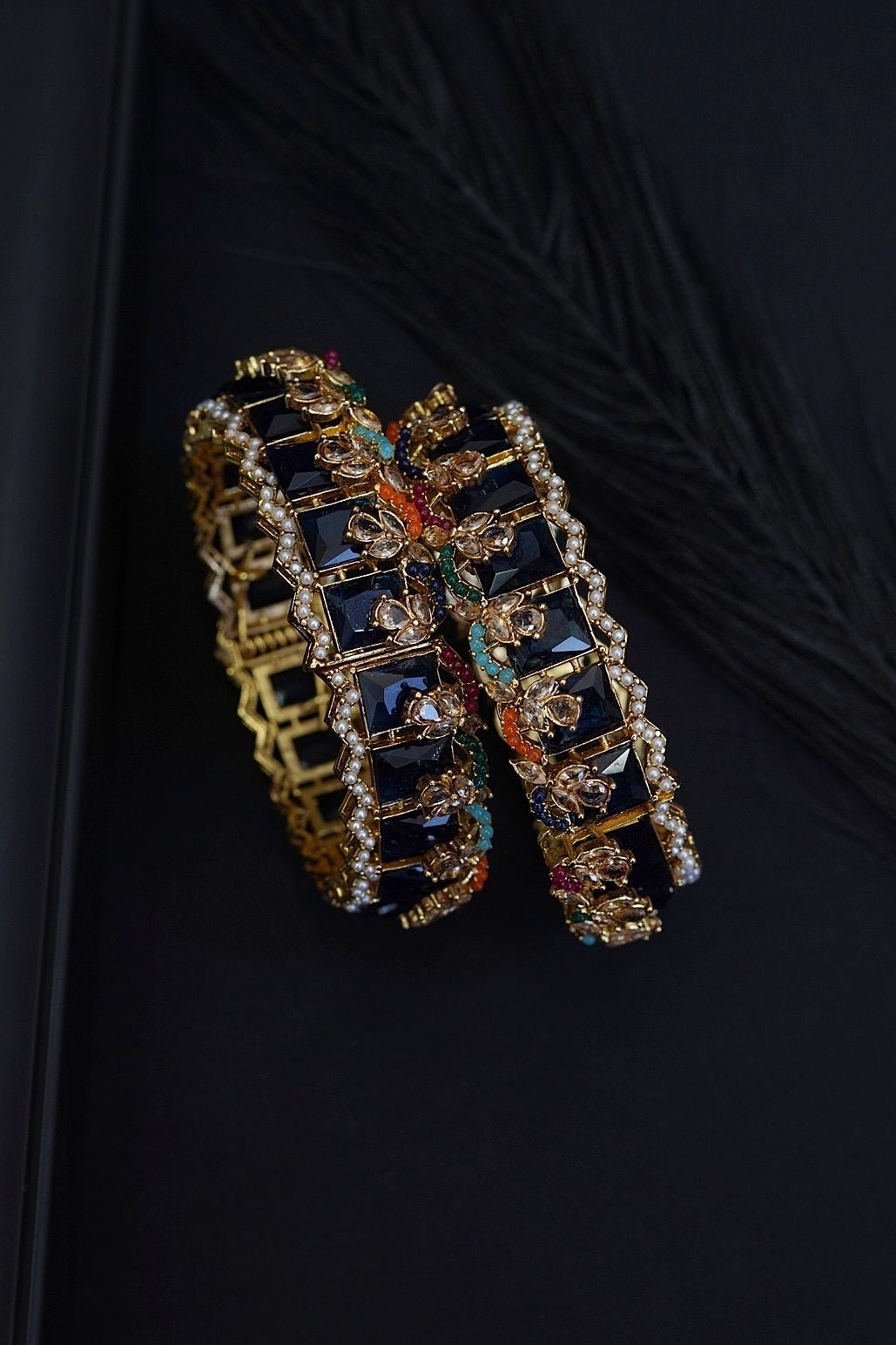 Cubic Zirconia Bangles Pair