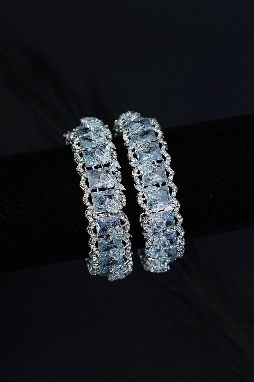 Cubic Zirconia Bangles Pair