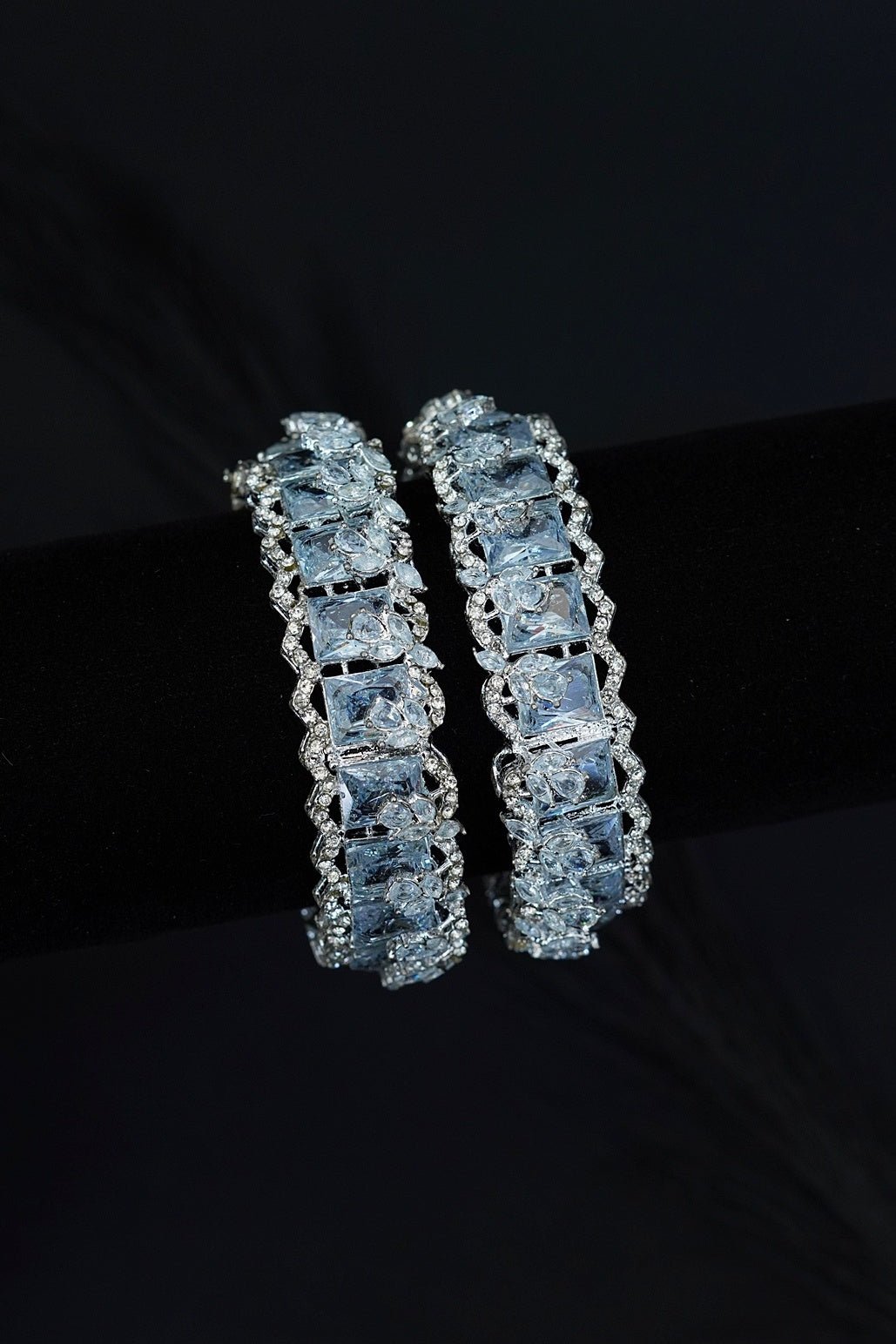 Cubic Zirconia Bangles Pair