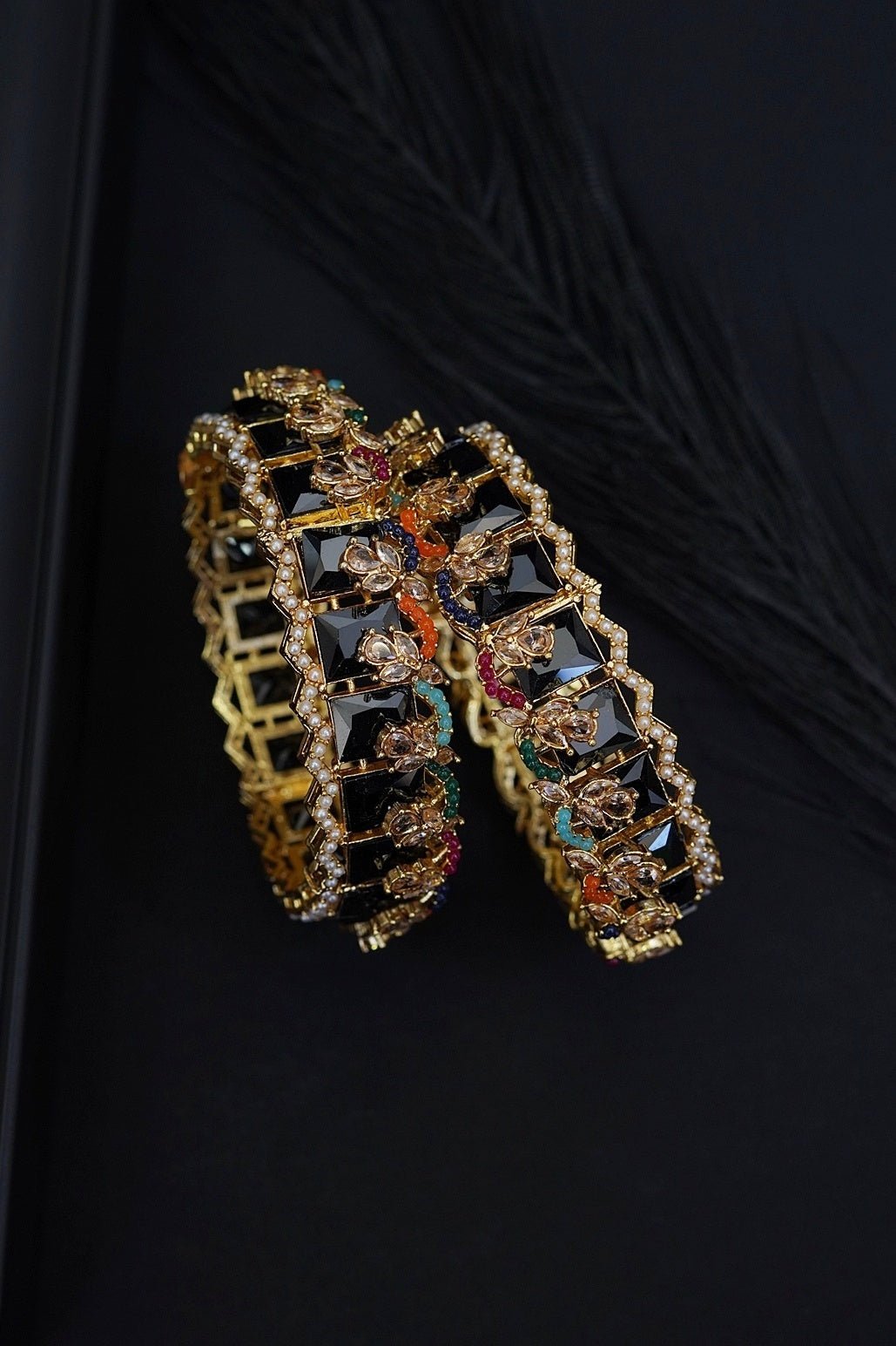 Cubic Zirconia Bangles Pair