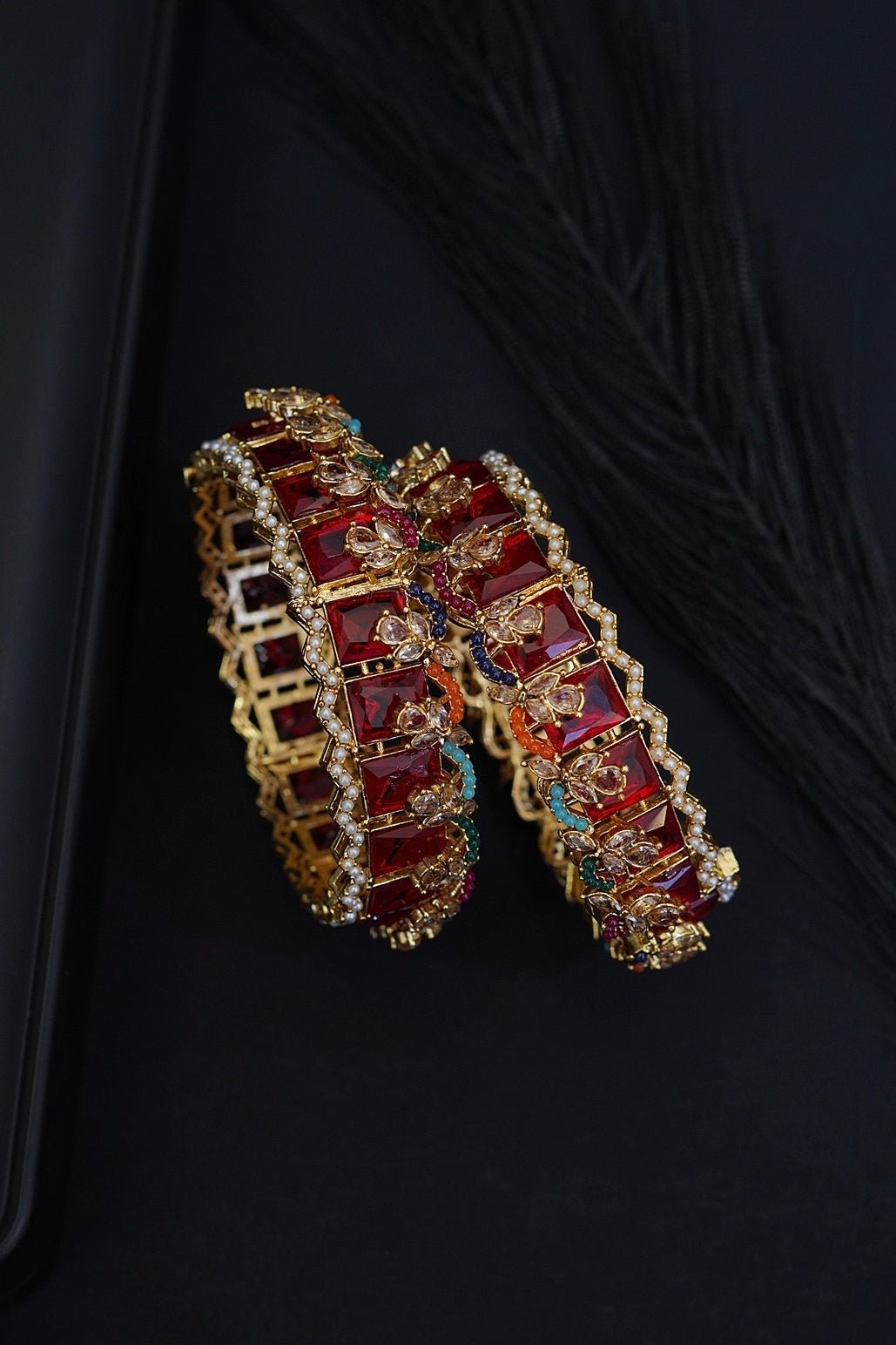Cubic Zirconia Bangles Pair