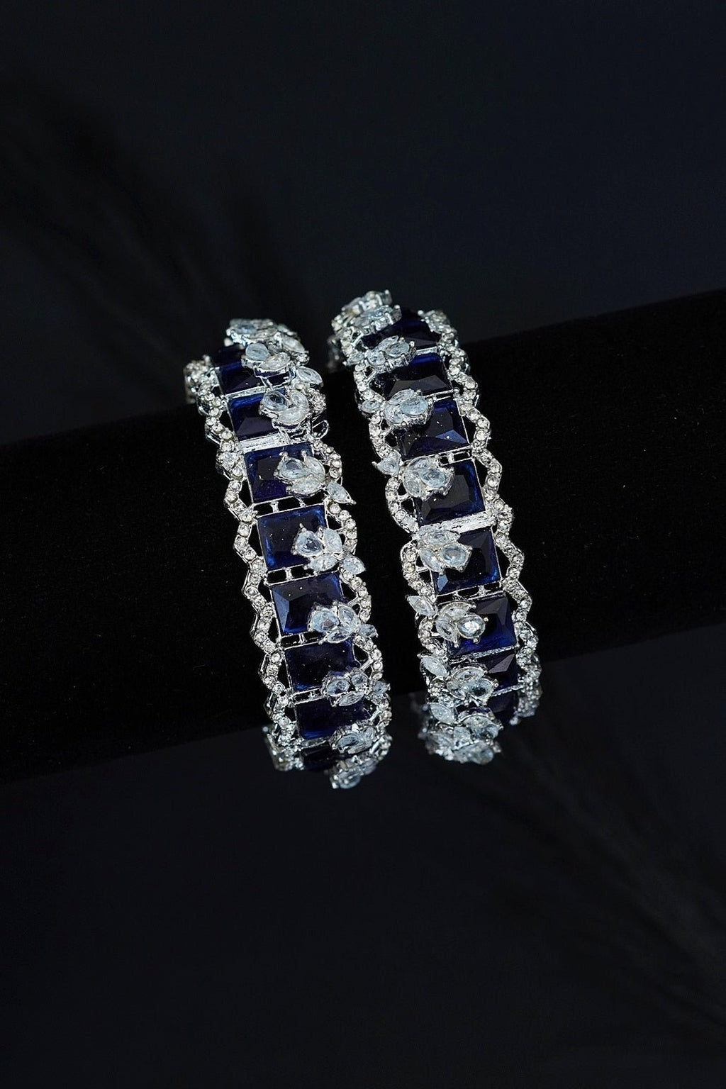 Cubic Zirconia Bangles Pair