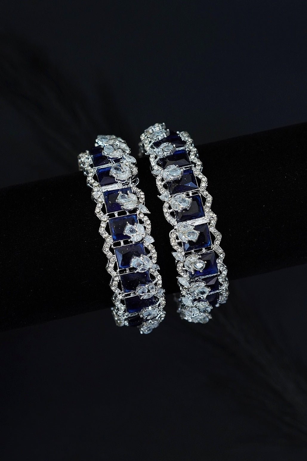 Cubic Zirconia Bangles Pair