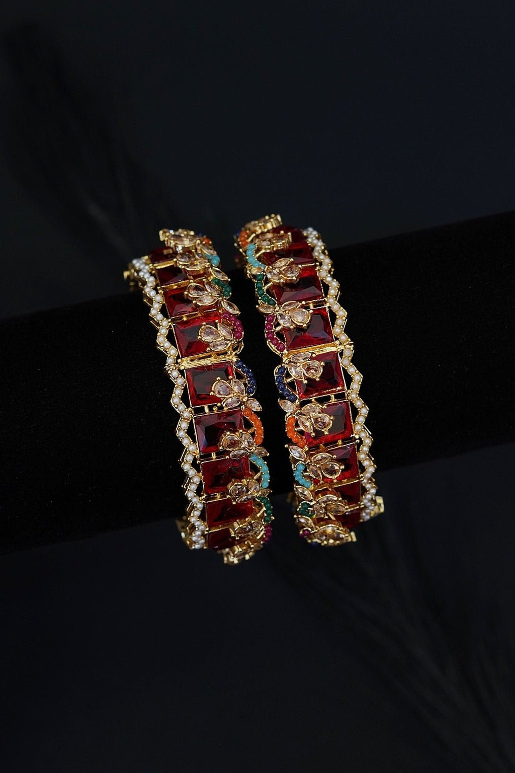 Cubic Zirconia Bangles Pair