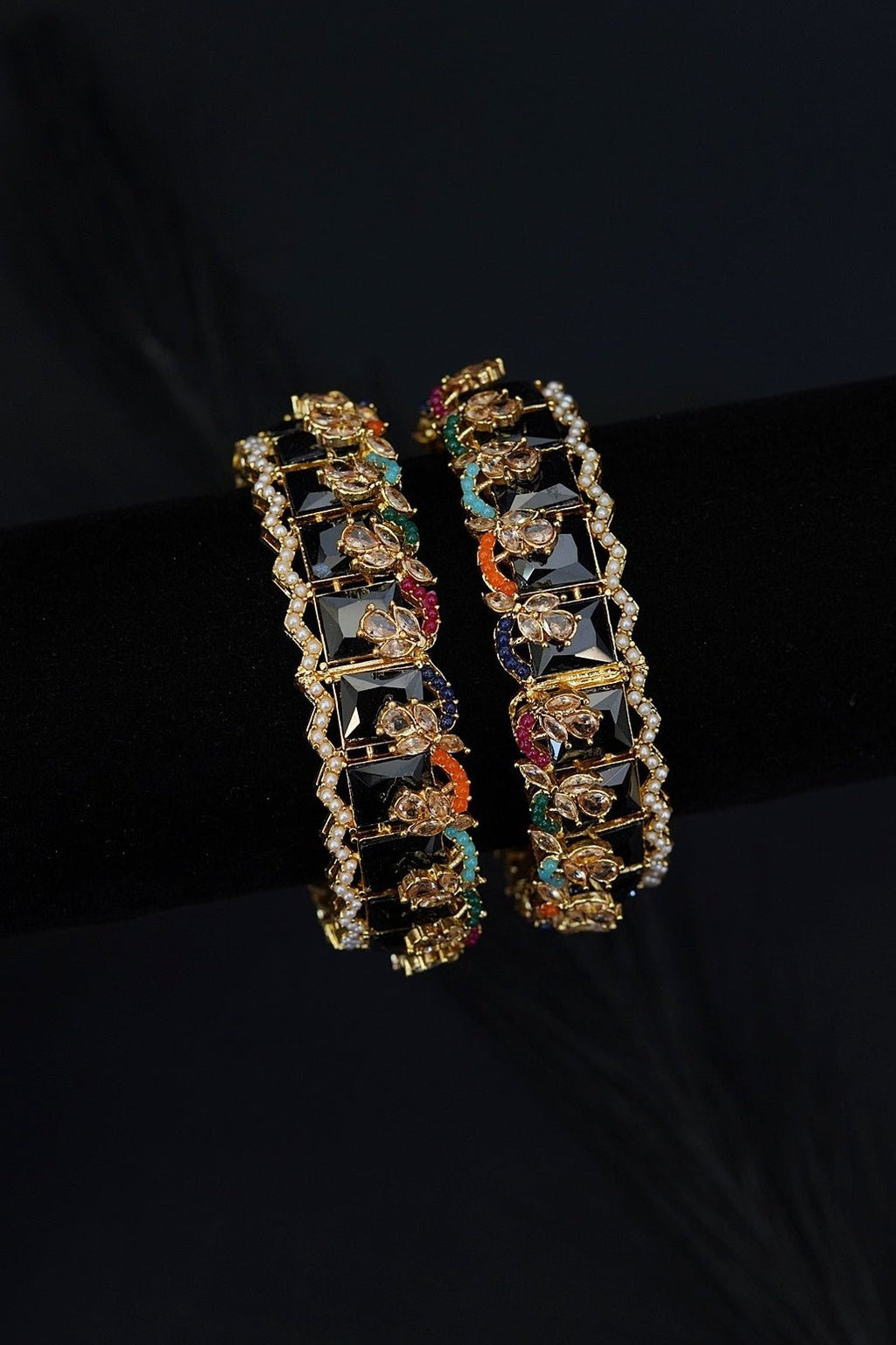 Cubic Zirconia Bangles Pair