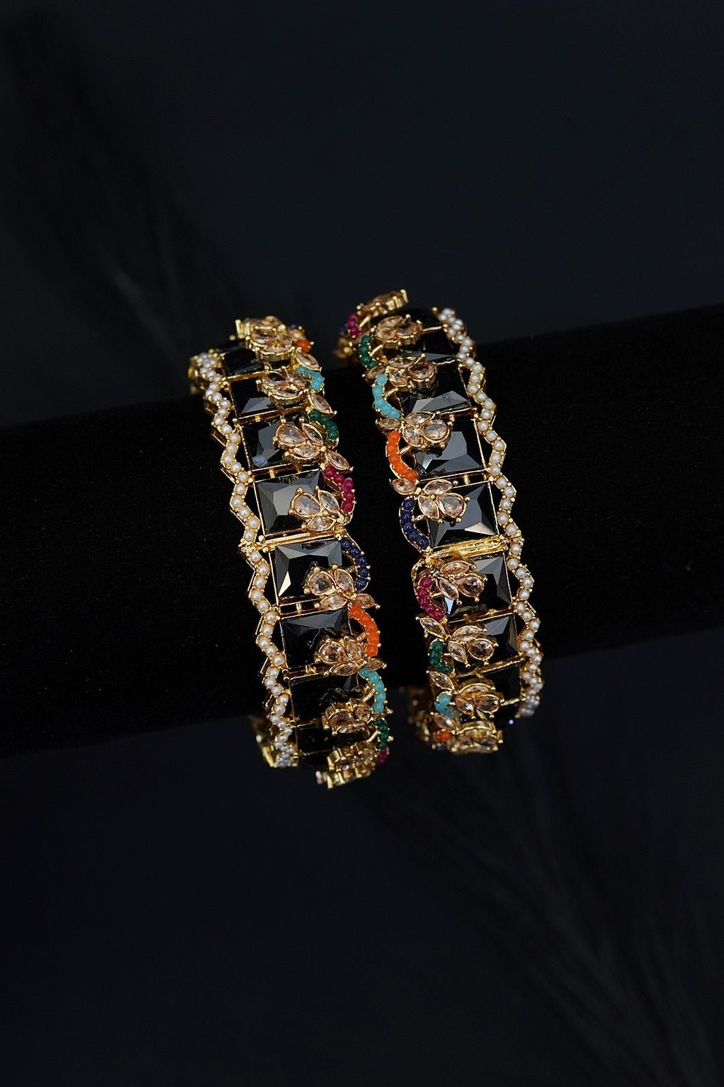 Cubic Zirconia Bangles Pair