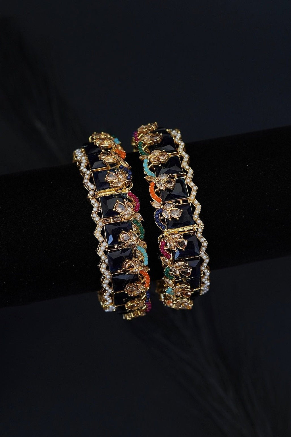 Cubic Zirconia Bangles Pair