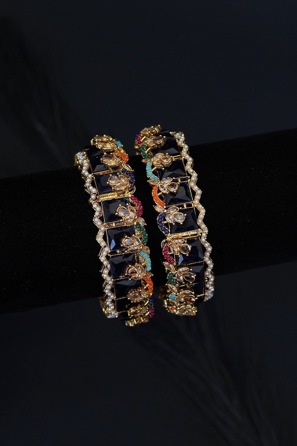 Cubic Zirconia Bangles Pair