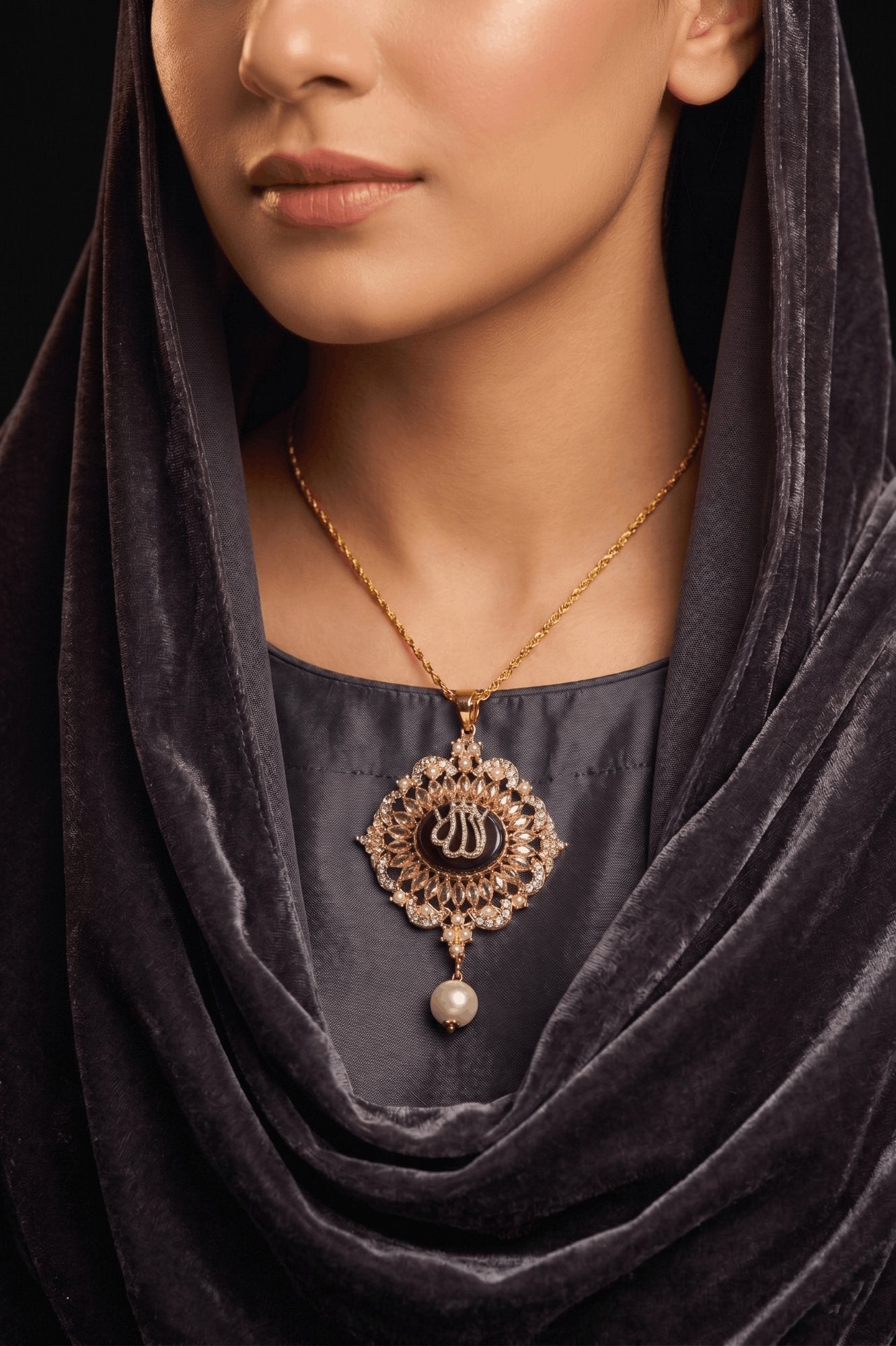 Beautiful Egyptian Stone Islamic Calligraphy Pendant