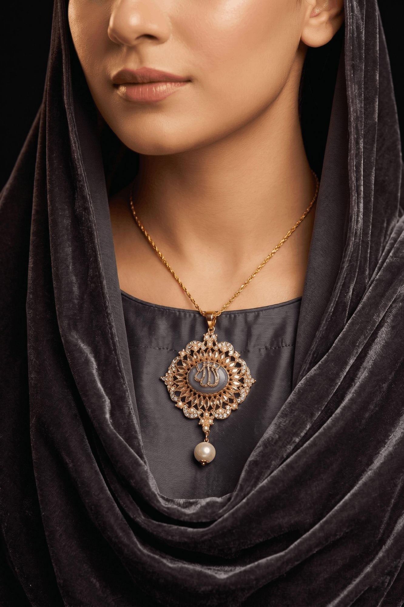 Beautiful Egyptian Stone Islamic Calligraphy Pendant