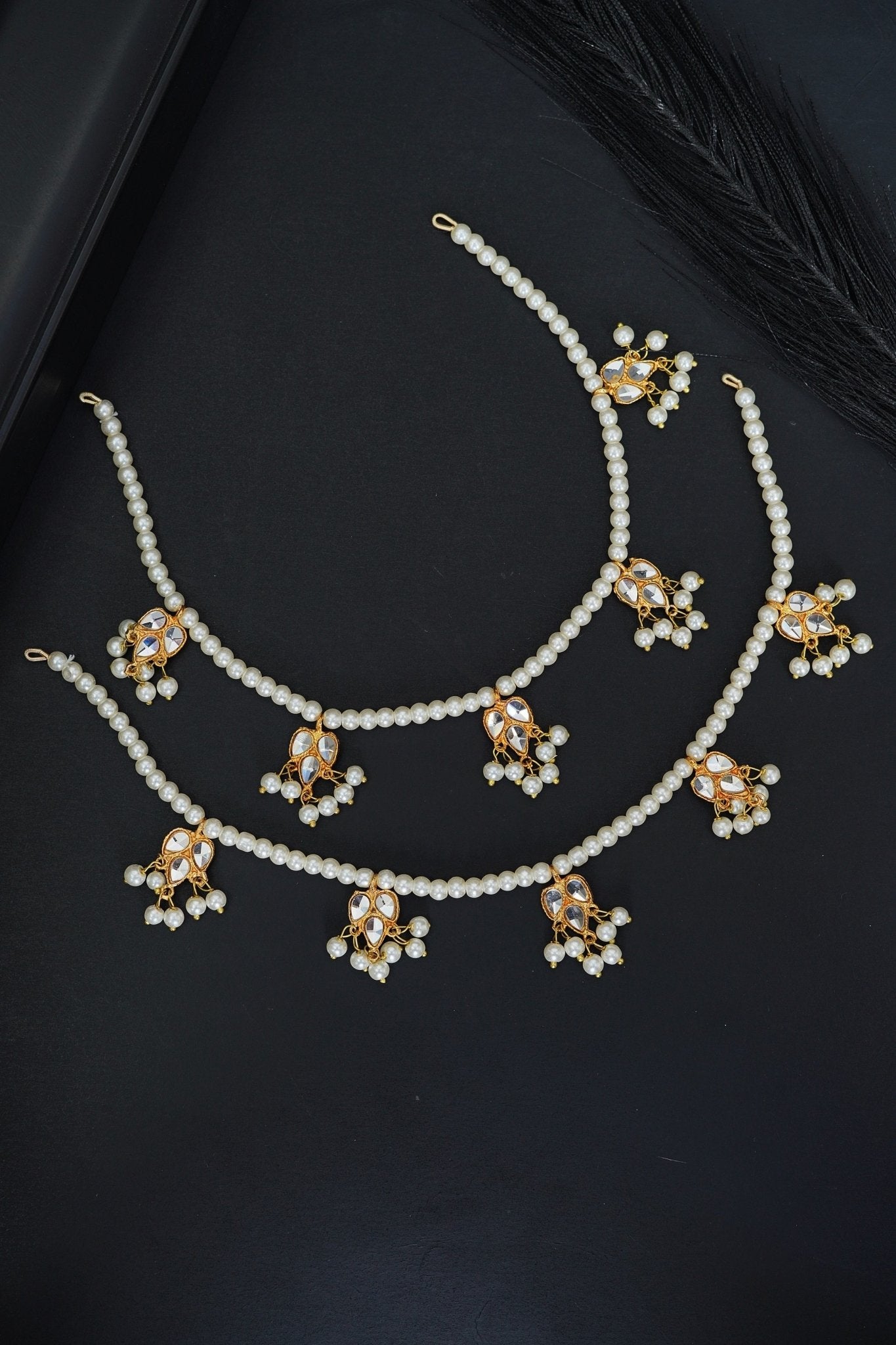 Elegant Kundan Sahara Pair for Jhumki Earrings