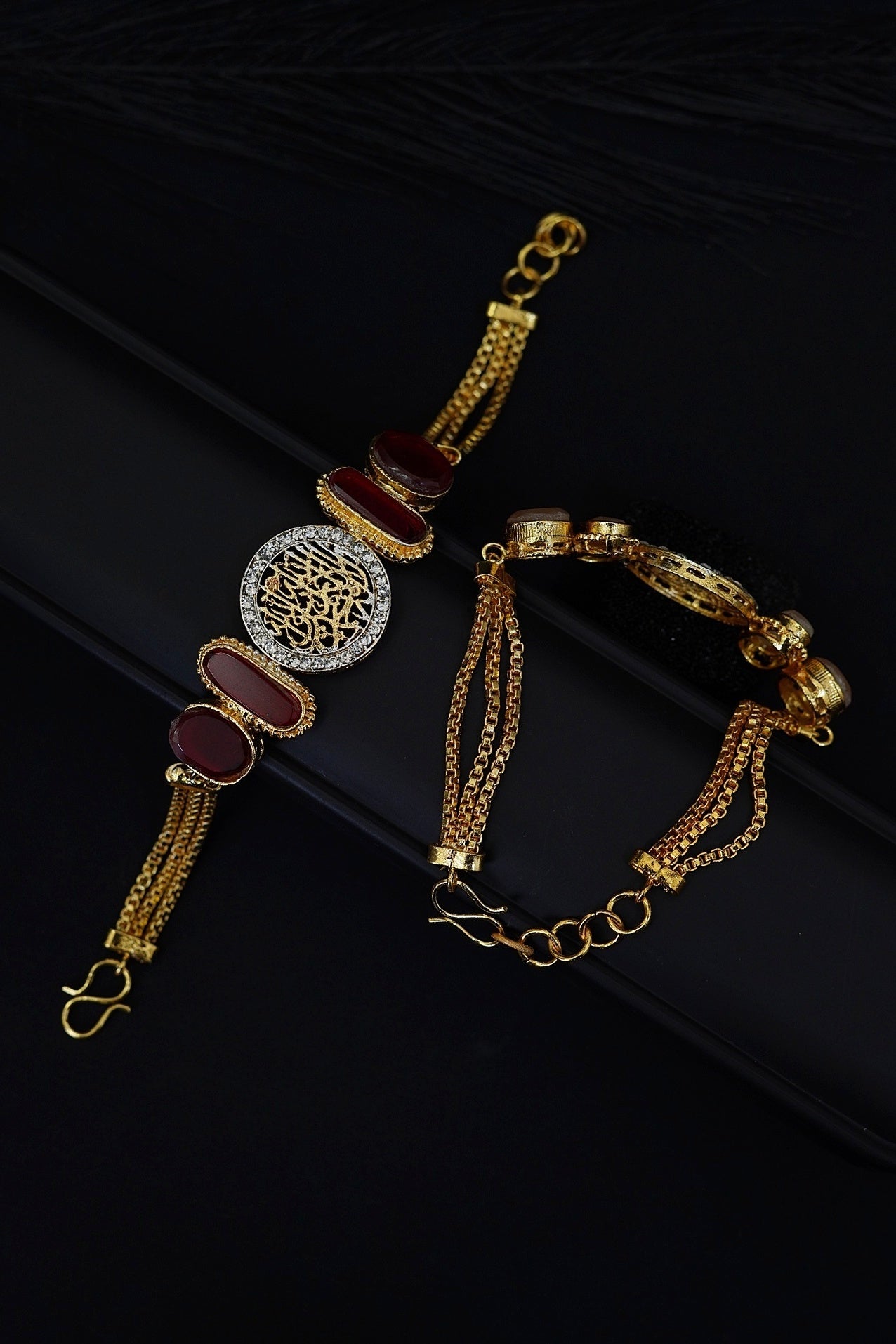 Beautiful Islamic Calligraphy With Turkish Stone Bracelet