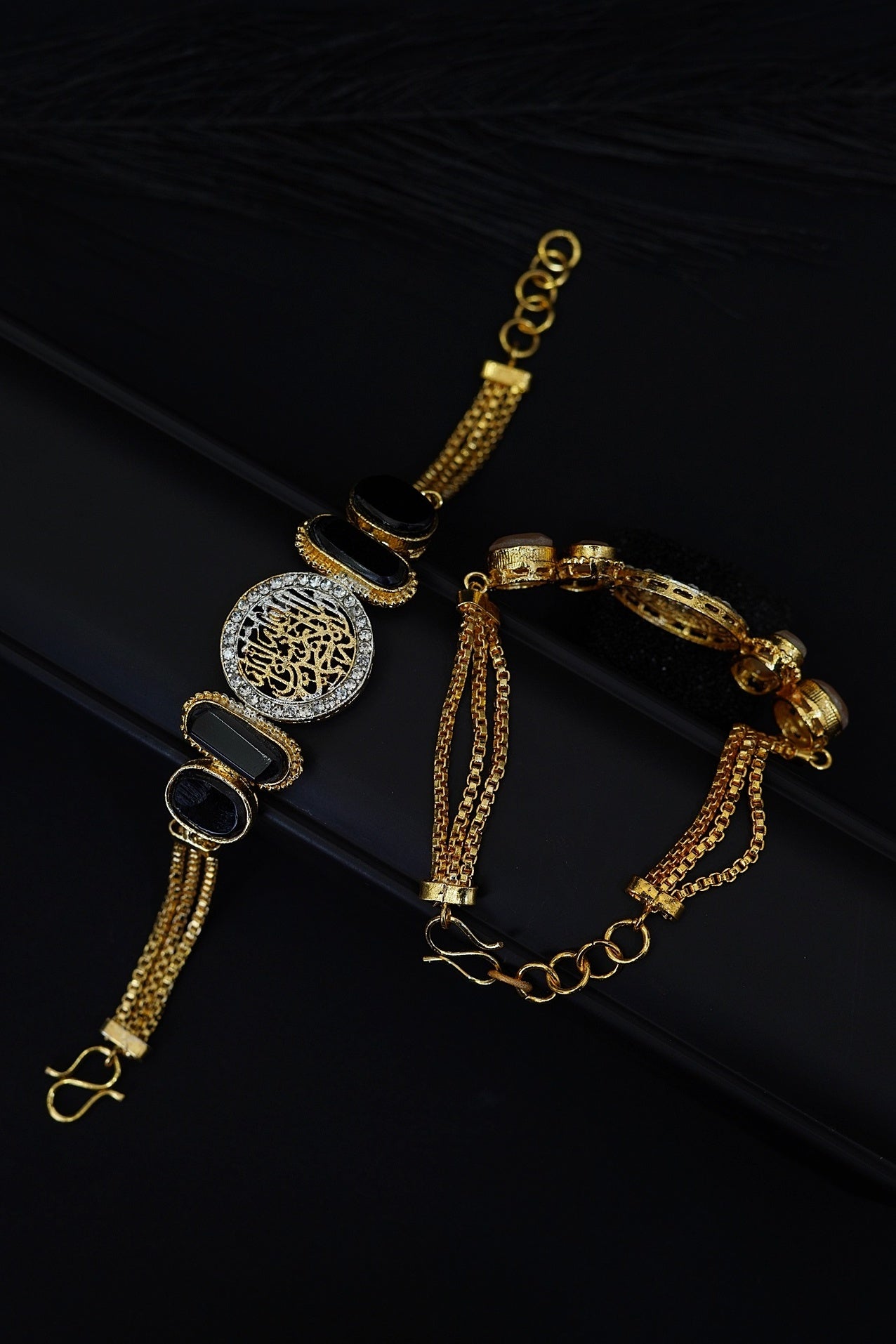 Beautiful Islamic Calligraphy With Turkish Stone Bracelet