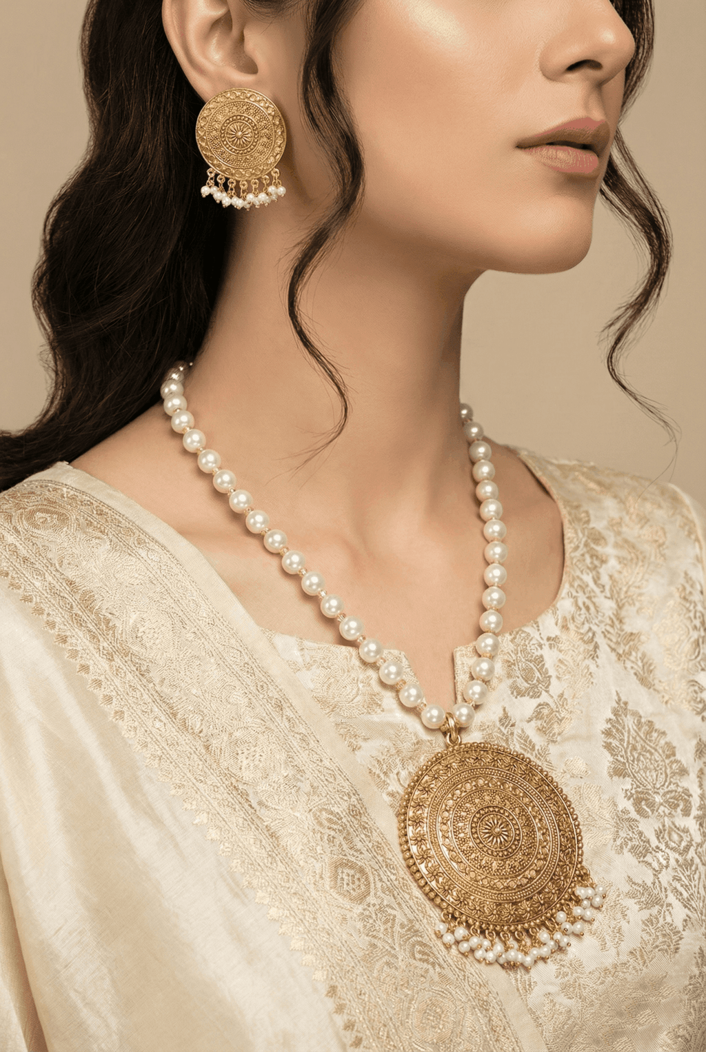 Rajasthani Style Pendant Set