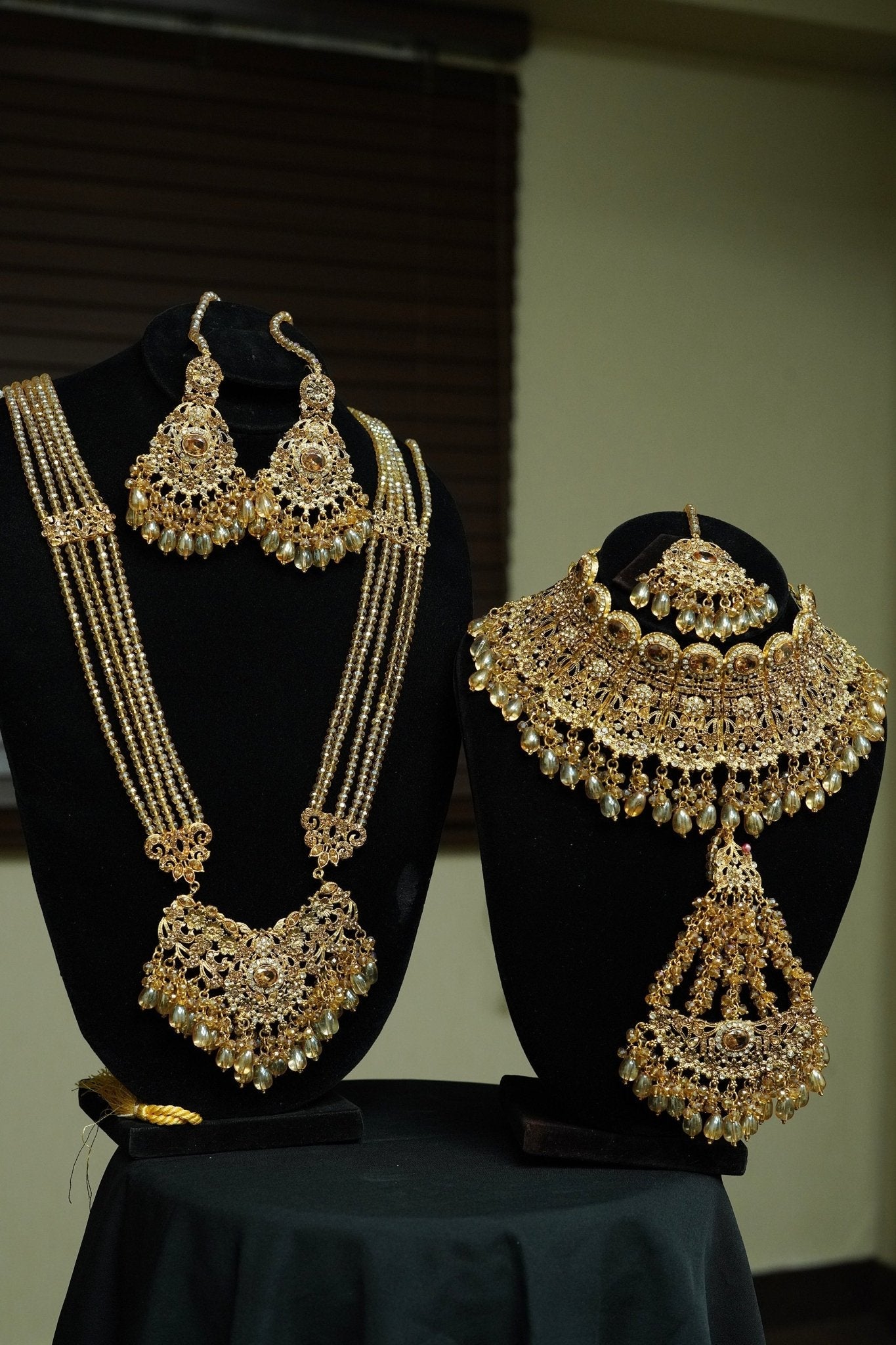 Royal Heritage Bridal Long Necklace & Choker Set