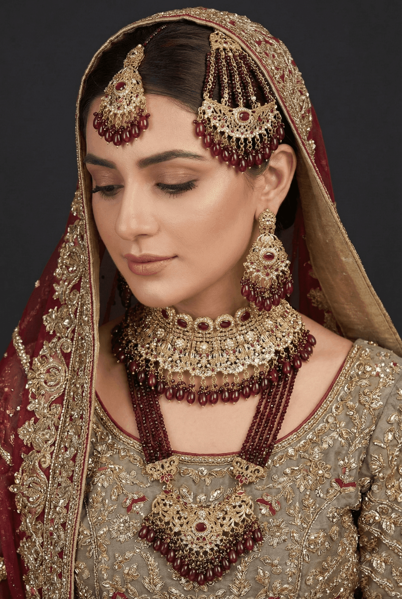 Royal Heritage Bridal Long Necklace & Choker Set