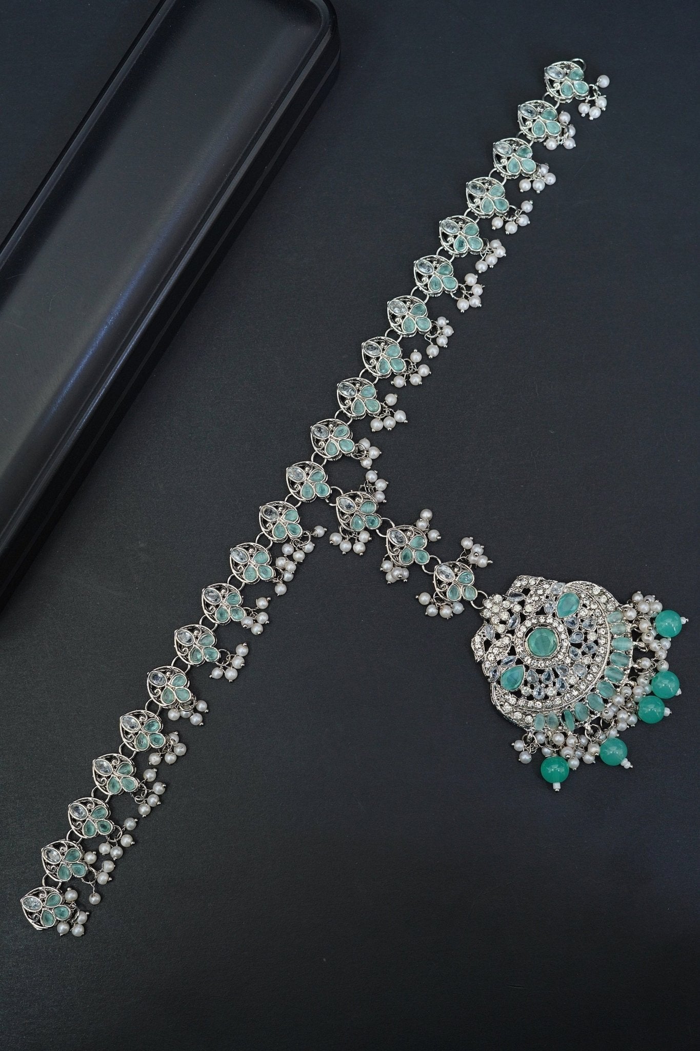 Semi-Gemstones Sheesh Patti