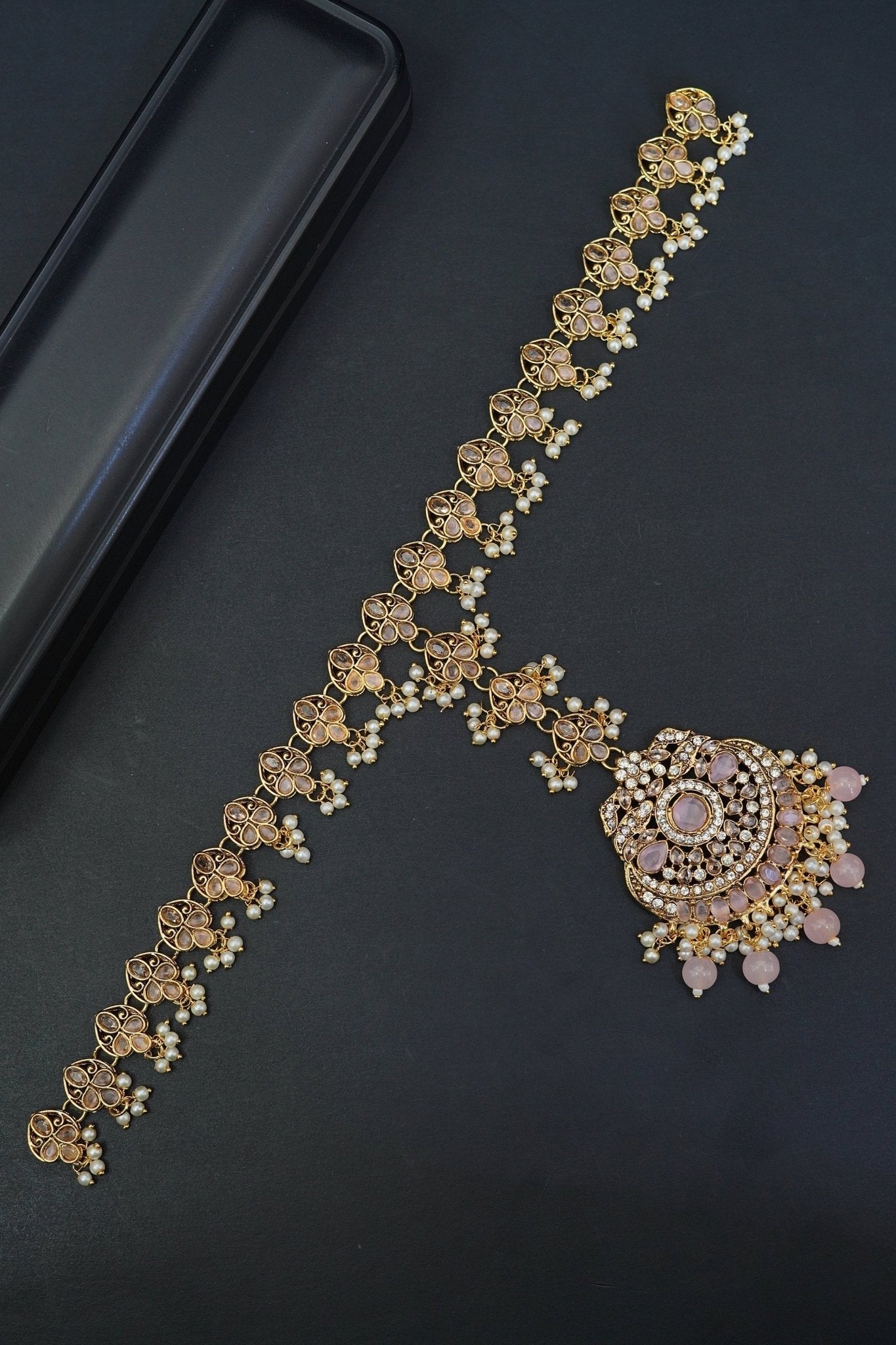 Semi-Gemstones Sheesh Patti