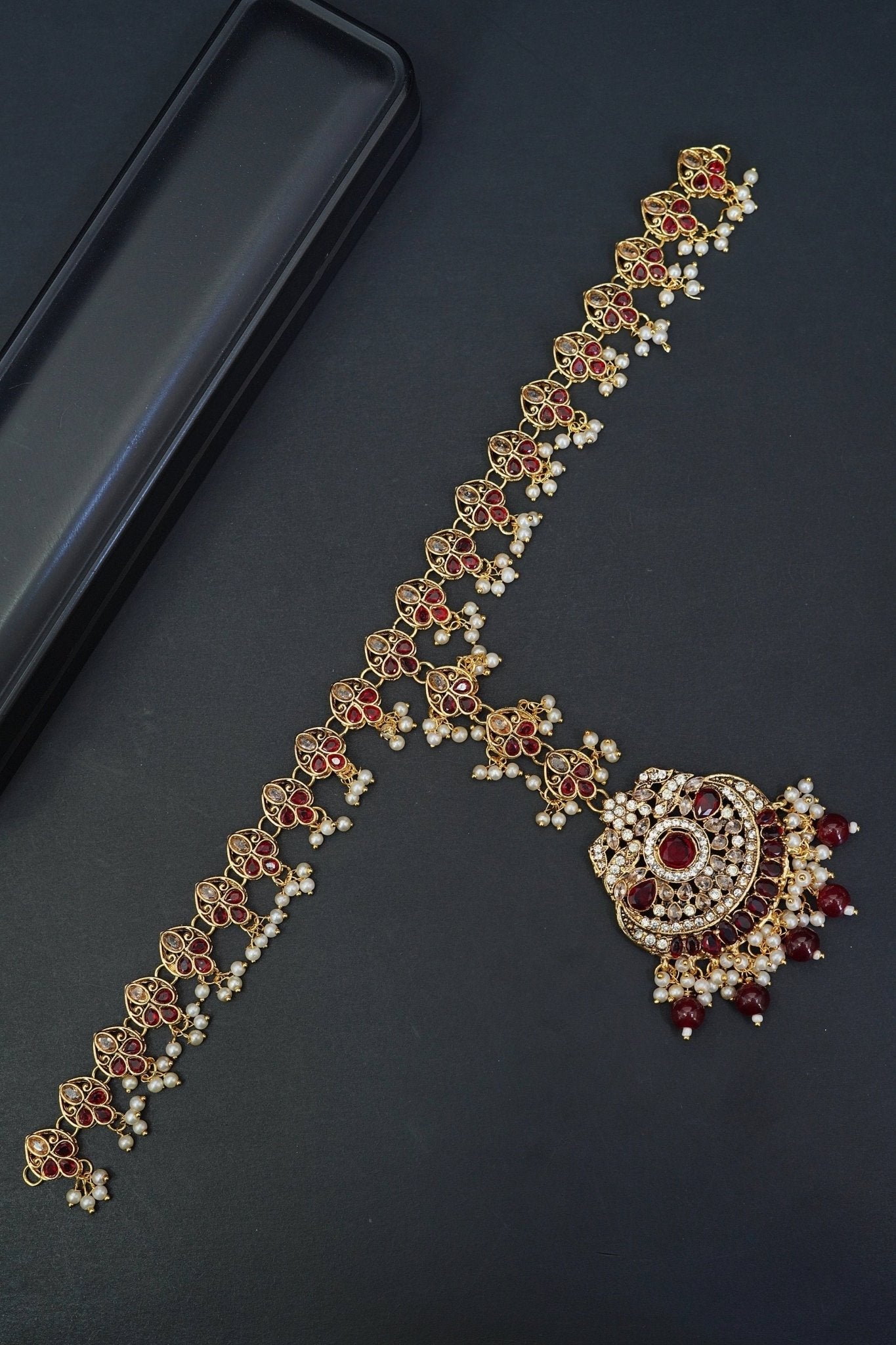 Semi-Gemstones Sheesh Patti