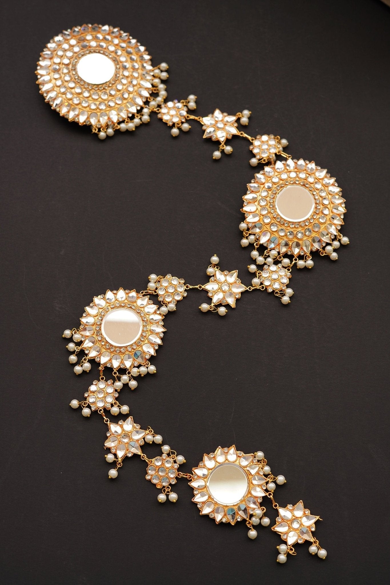 Sheesh Big Kundan Braid Paranda