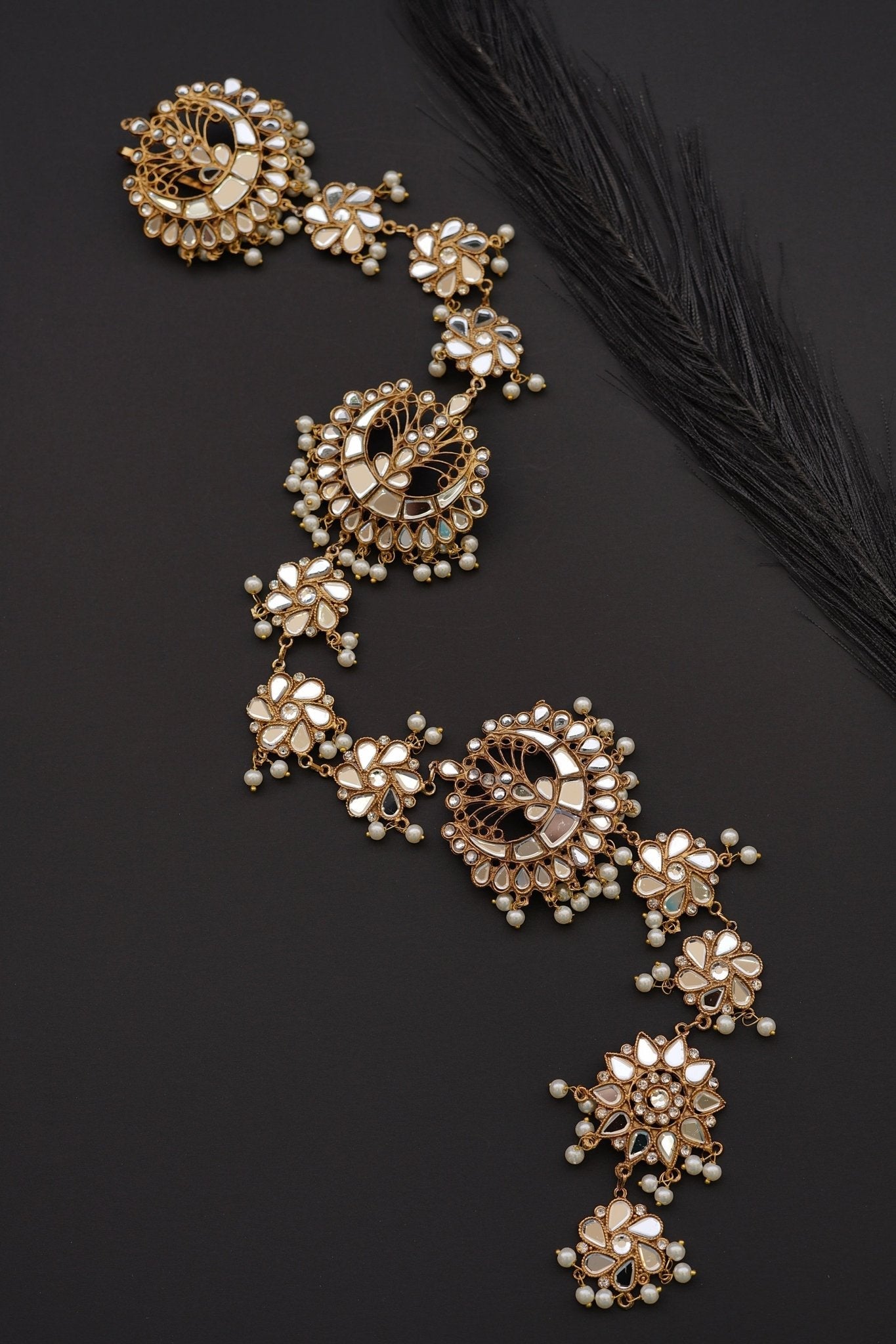 Sheesh Kundan Gold Plated Paranda