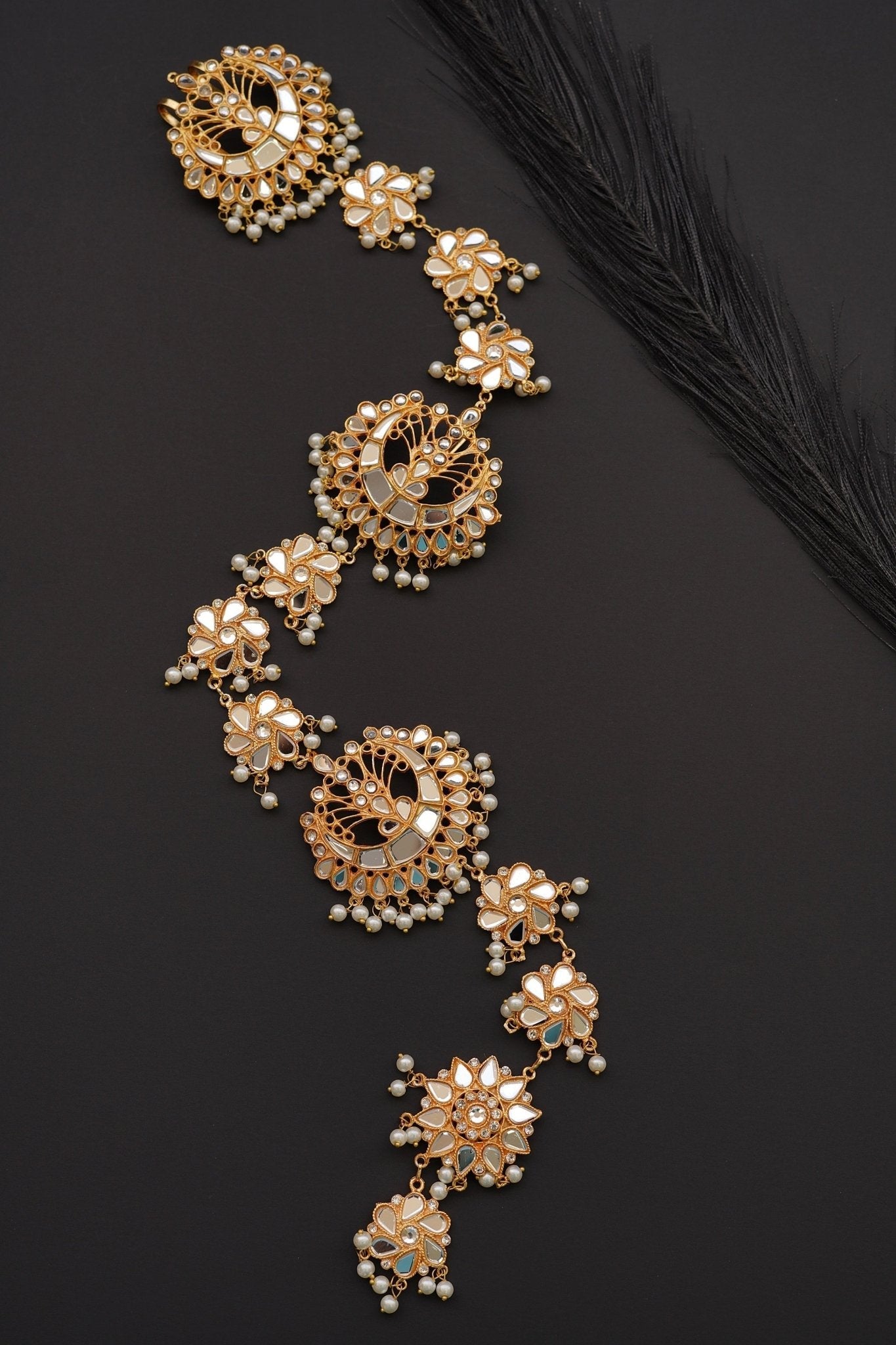 Sheesh Kundan Gold Plated Paranda