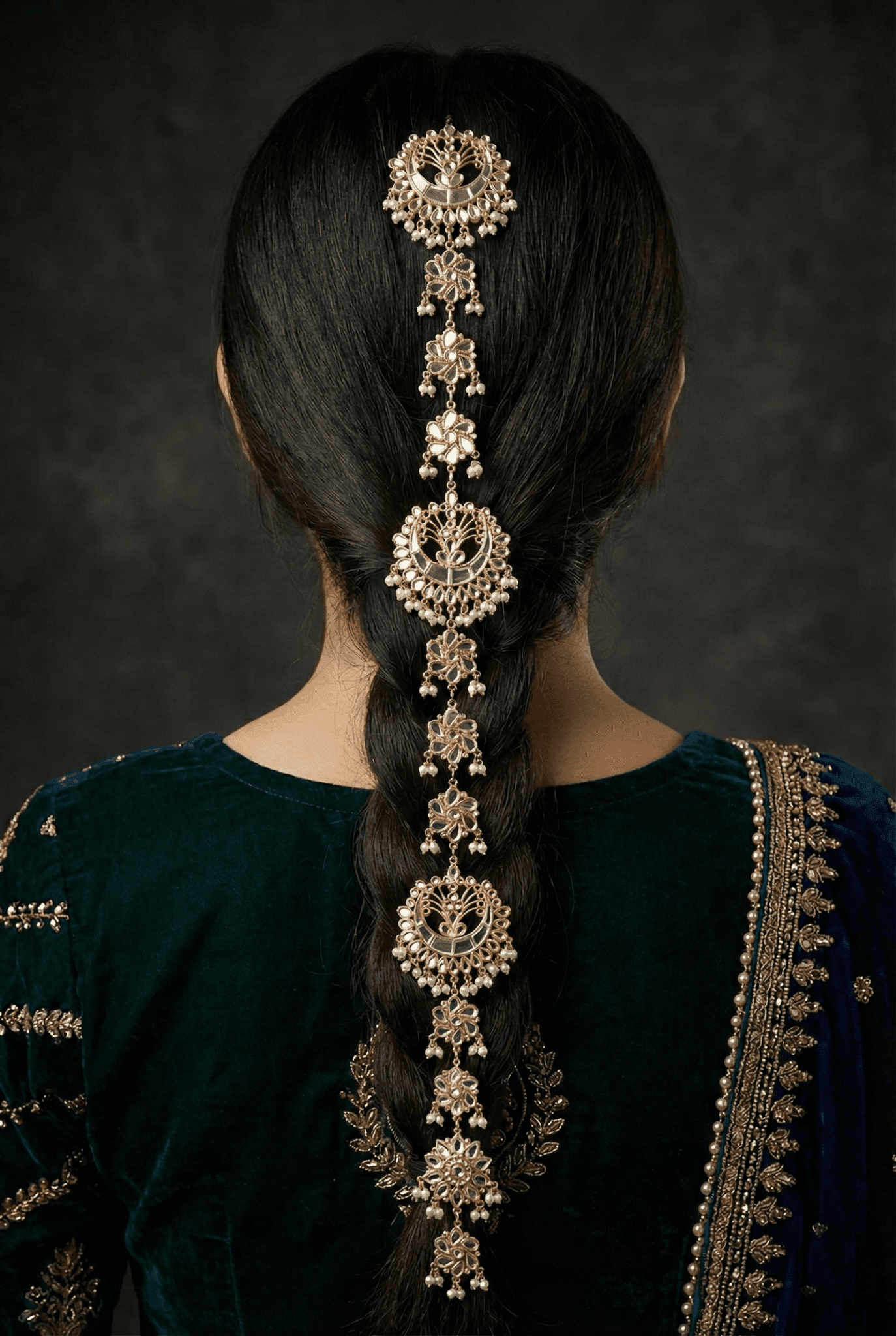Sheesh Kundan Gold Plated Paranda