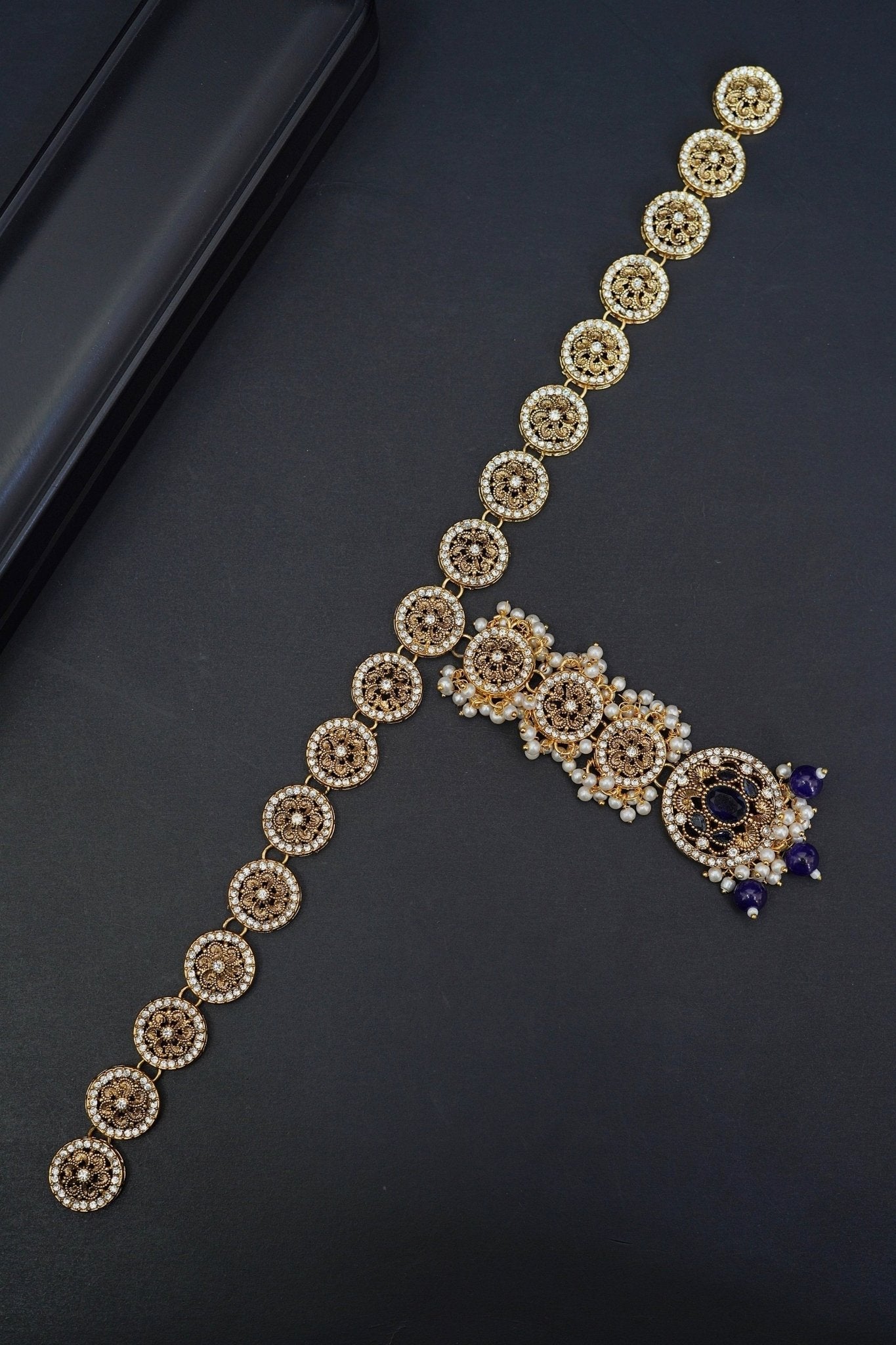 Timeless Pearl Embellished Matha Patti