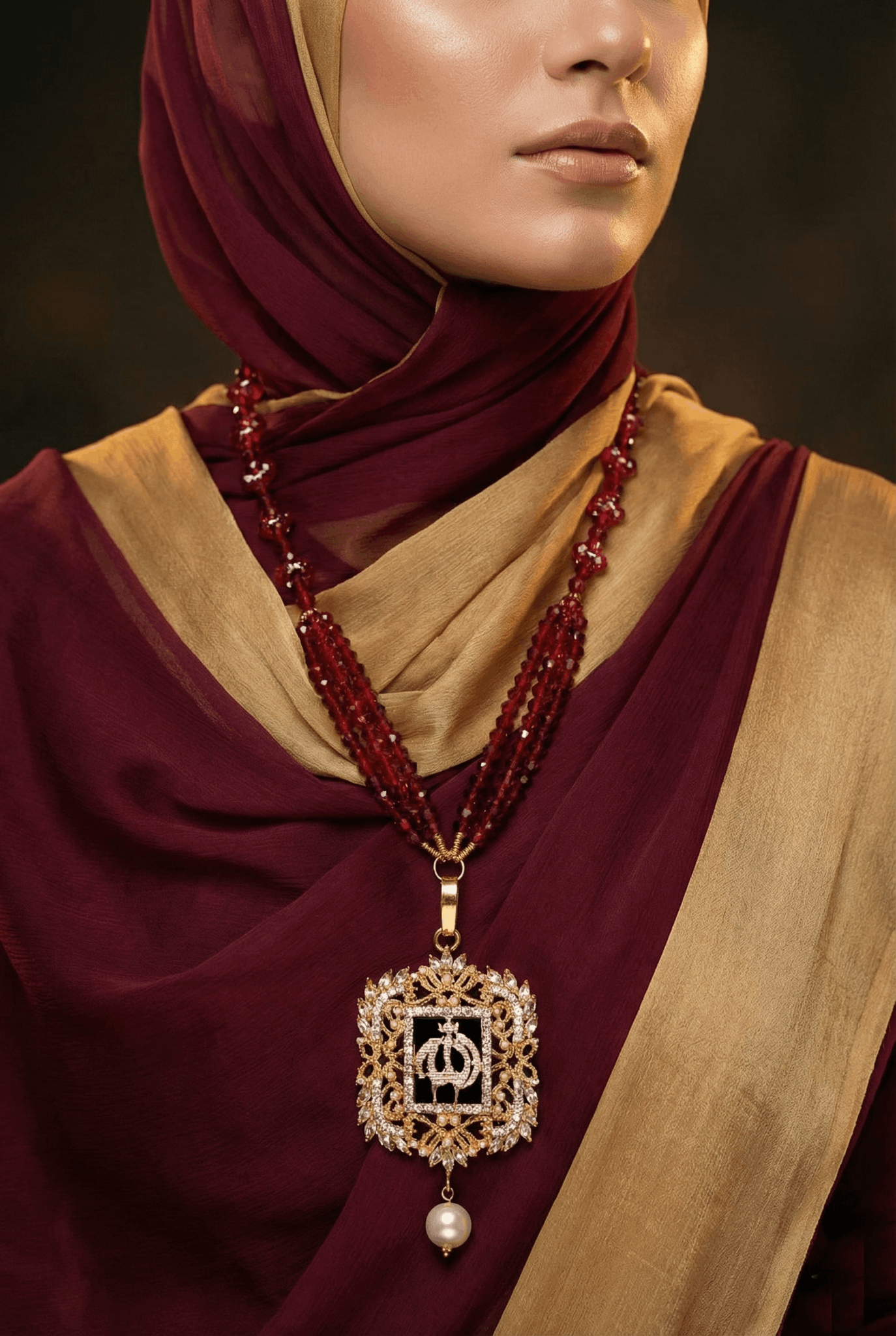 Turkish Islamic Pendant With Beautiful Mala